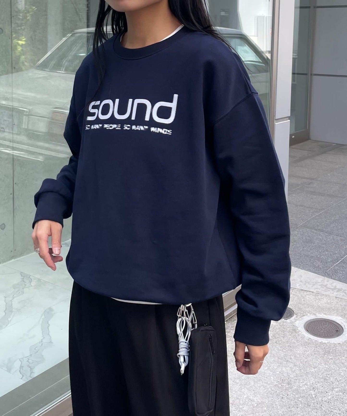 【LEI企畫 / 】加絨SOUND標誌套頭衫