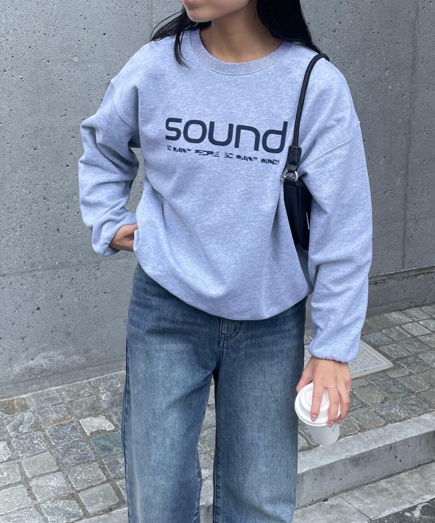 【LEI企畫 / 】加絨SOUND標誌套頭衫