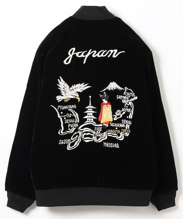 日本特別款可雙面穿刺繡夾克羽絨服 / TAION-JK04JS