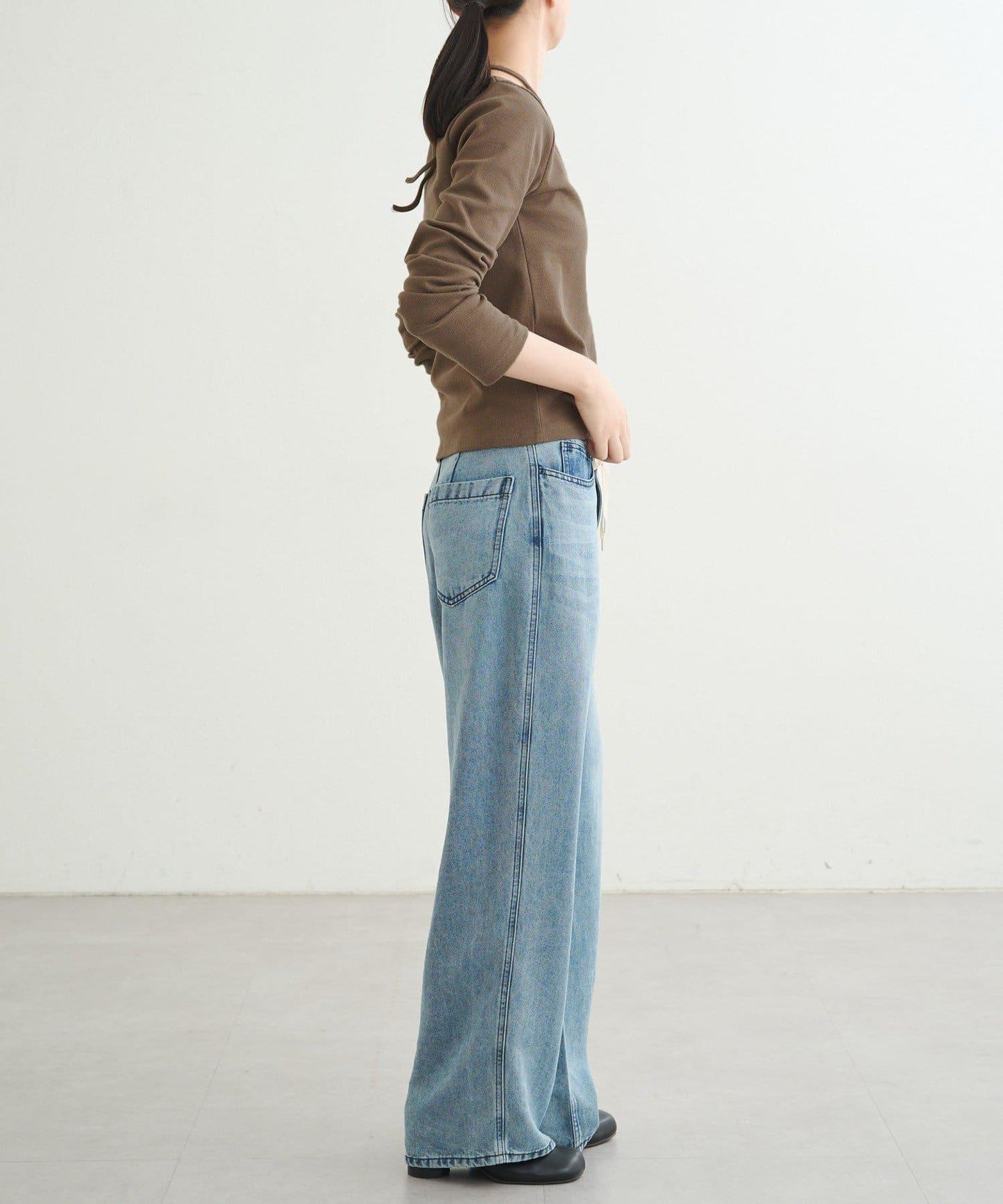 【earthy_】羅紋心形領吊帶上衣