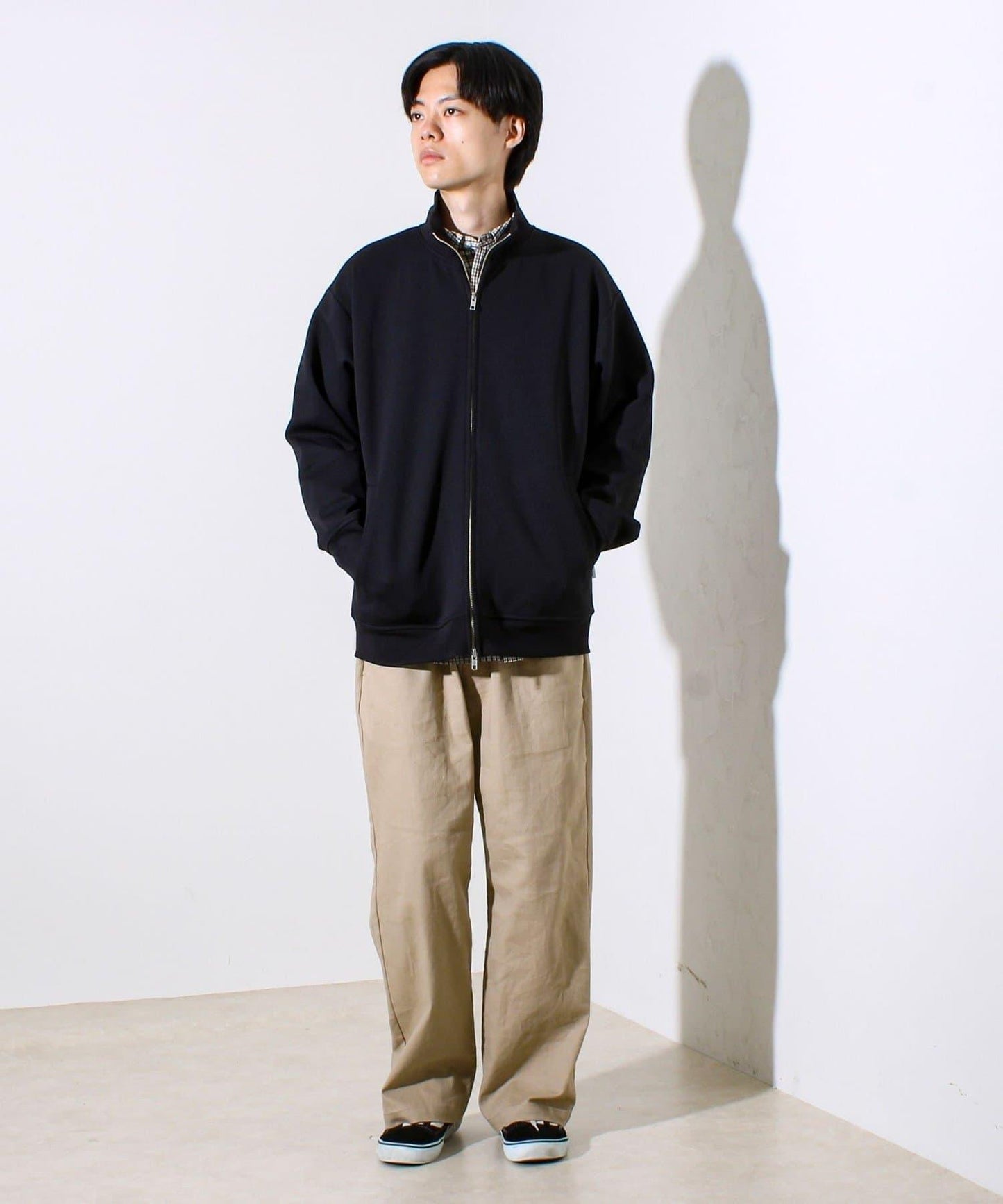 【全方向混色針織】駕駛員夾克