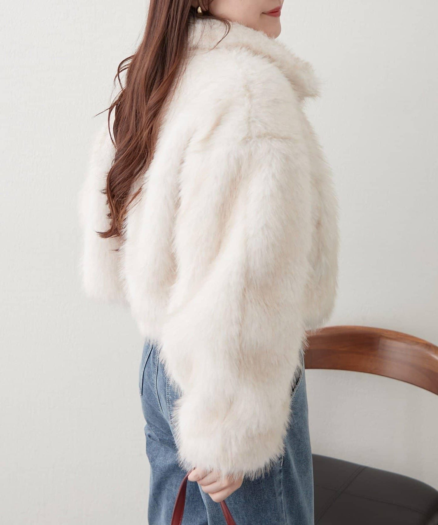 拼接毛皮兩用夾克