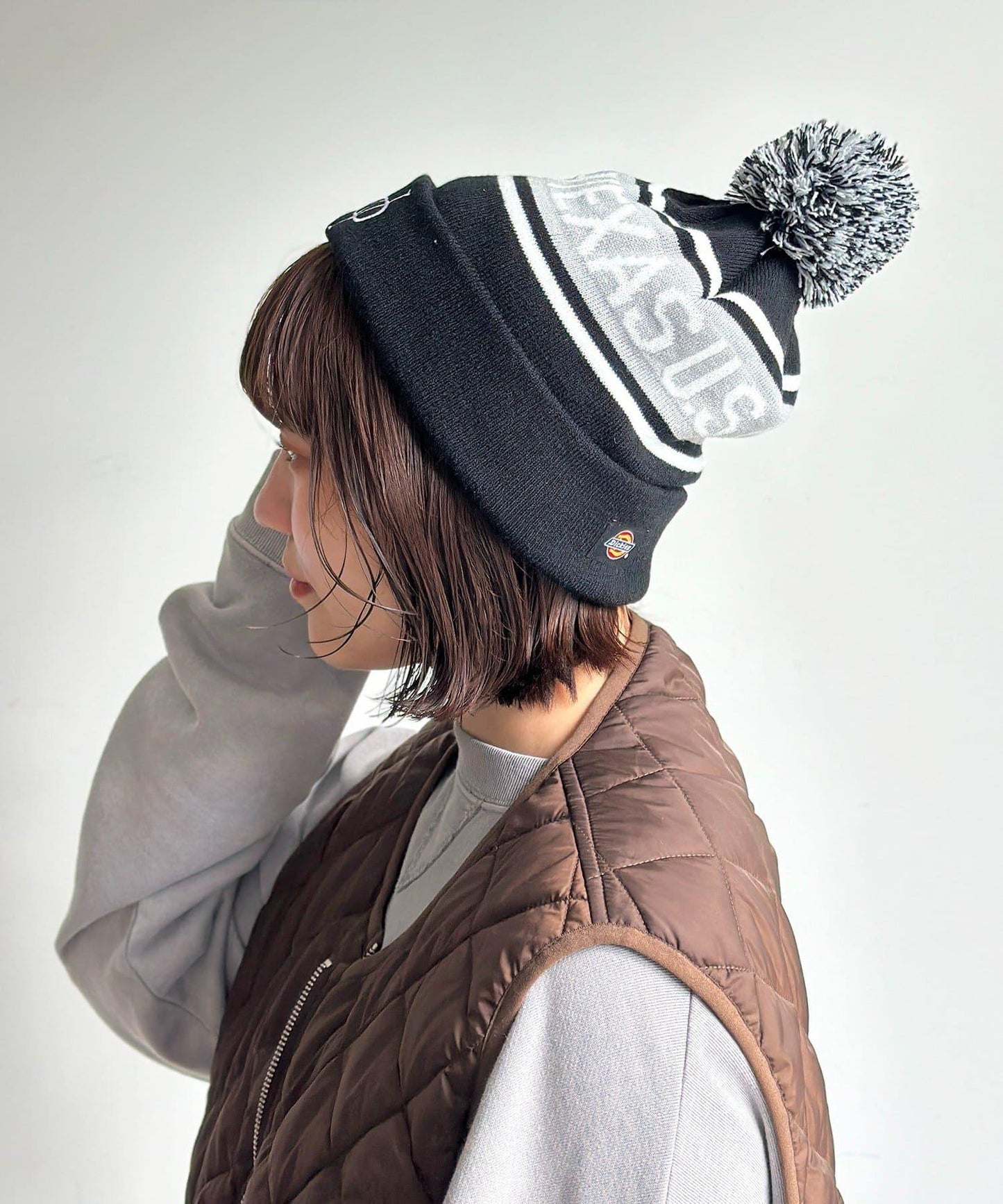 【Dickies】毛球針織帽