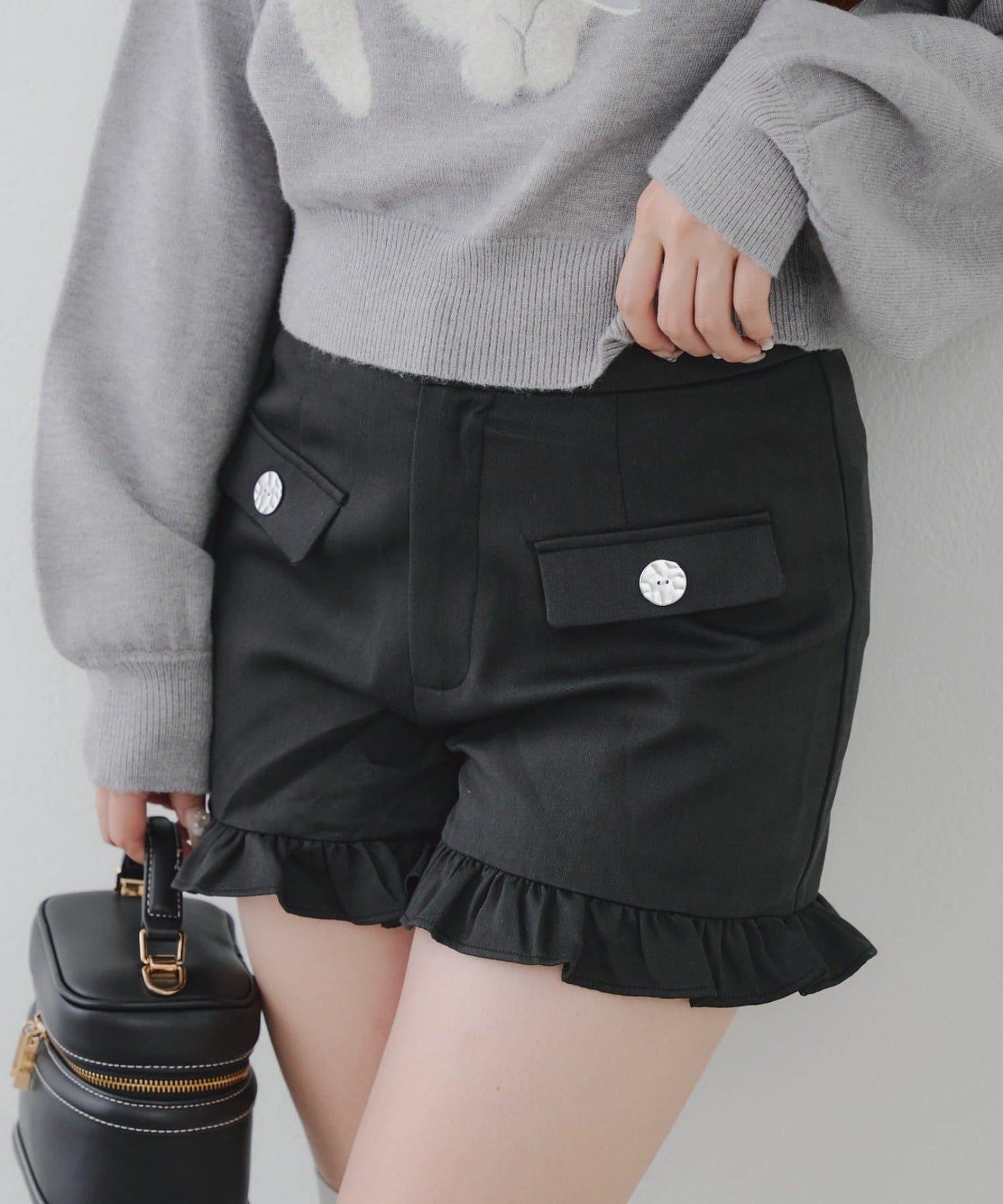 顯瘦無誤!荷葉邊短褲