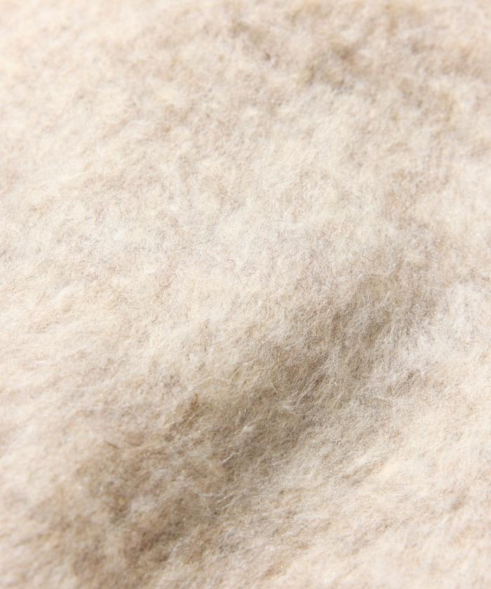 長絨毛針織POLO領毛衣