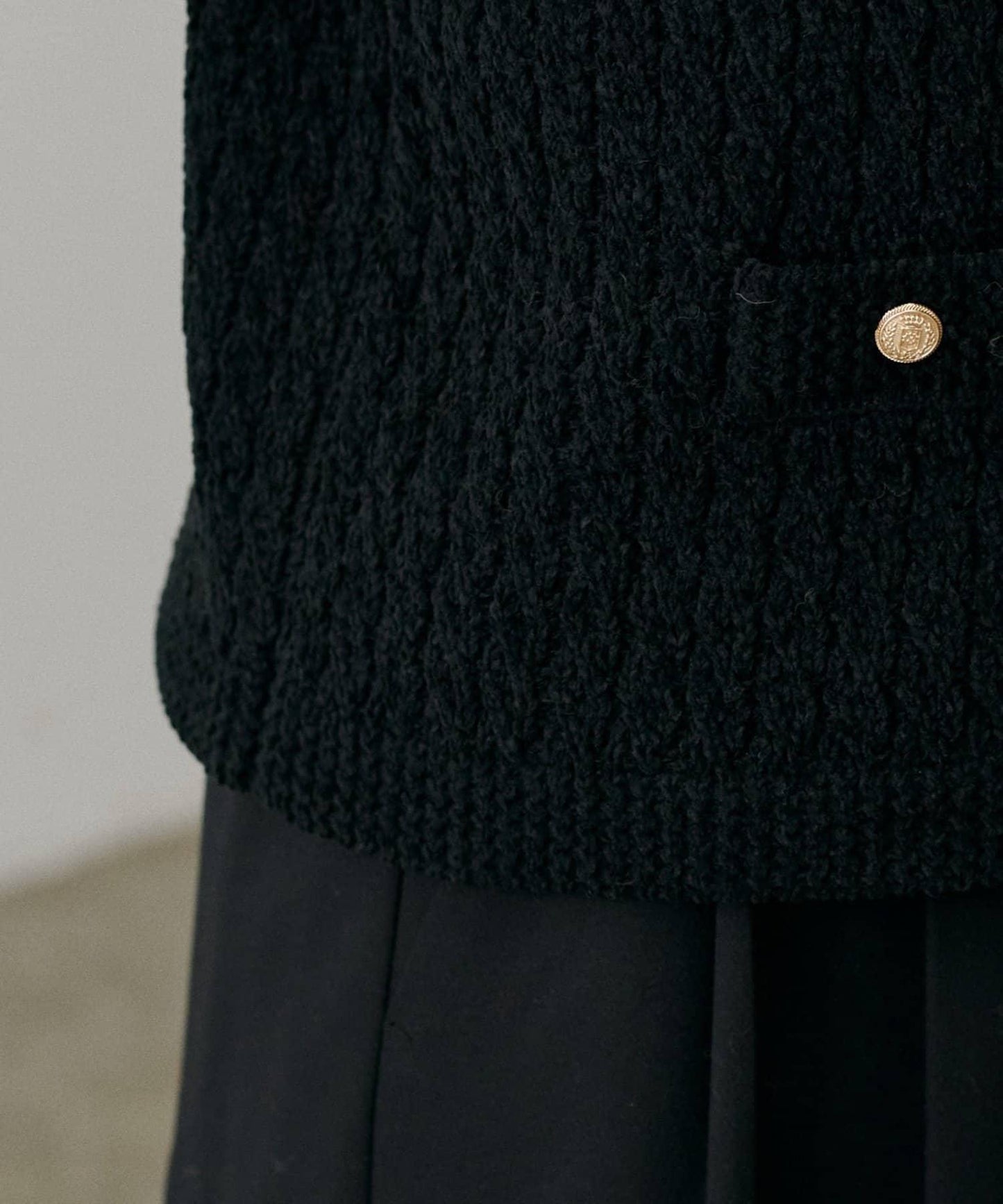 【LARUTA】毛圈圓領針織背心