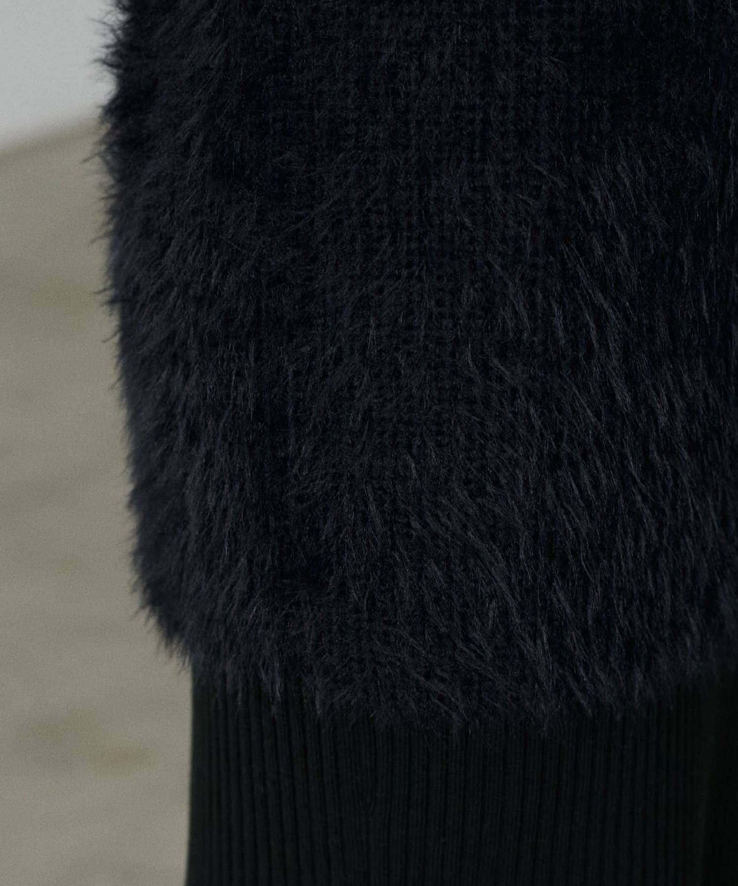 【S碼終於開售!】可選羅紋針織連衣裙×羽毛馬甲套裝