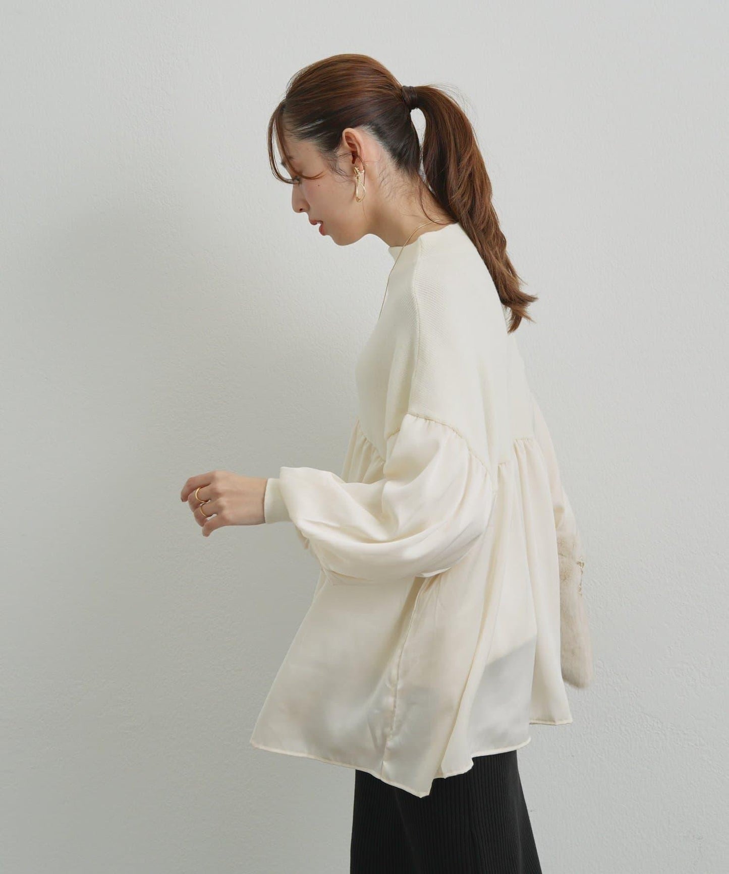 日常百搭中高領針織套頭衫