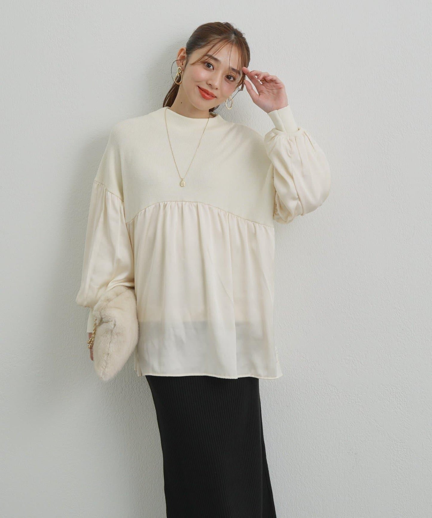 日常百搭中高領針織套頭衫