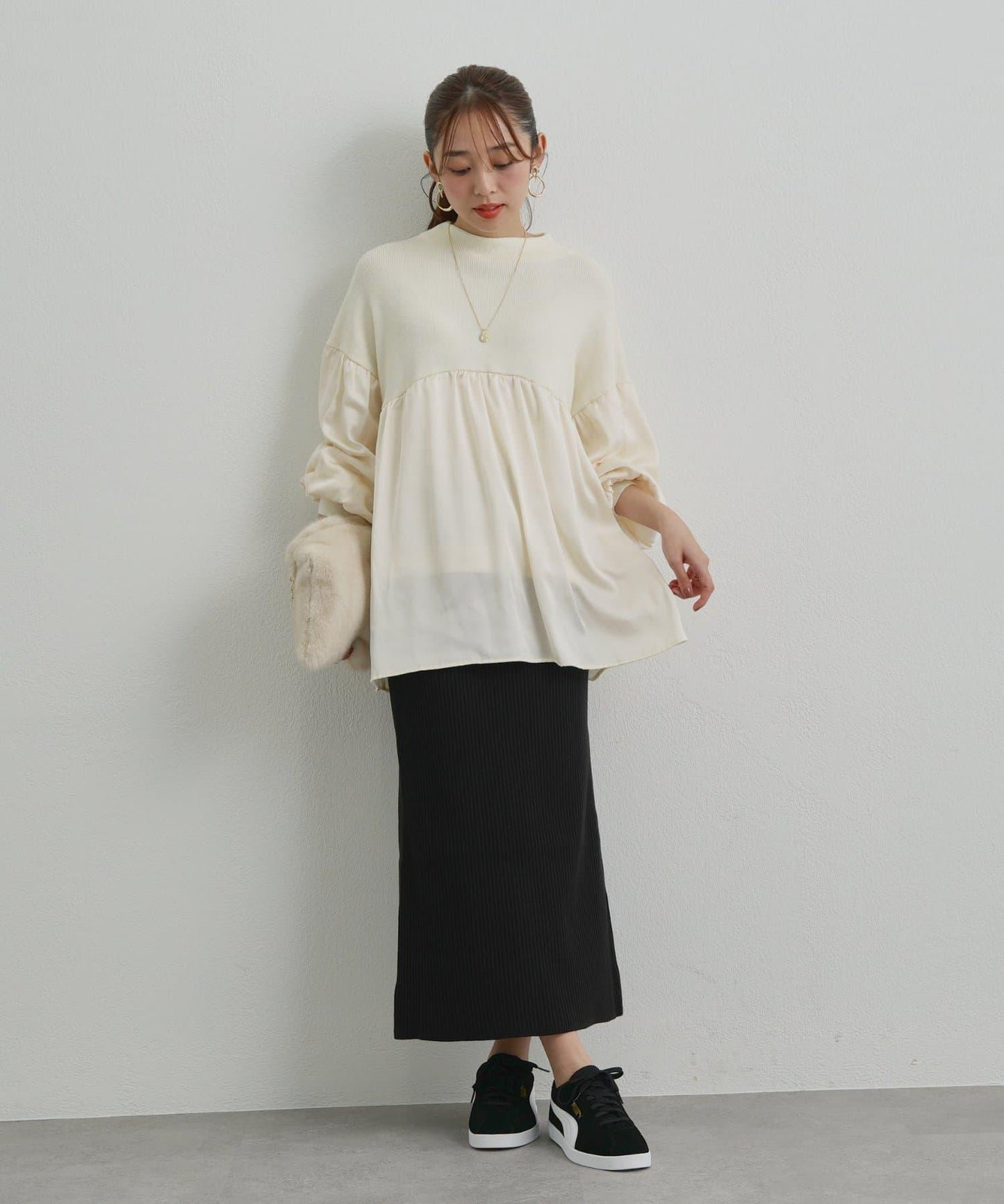 日常百搭中高領針織套頭衫