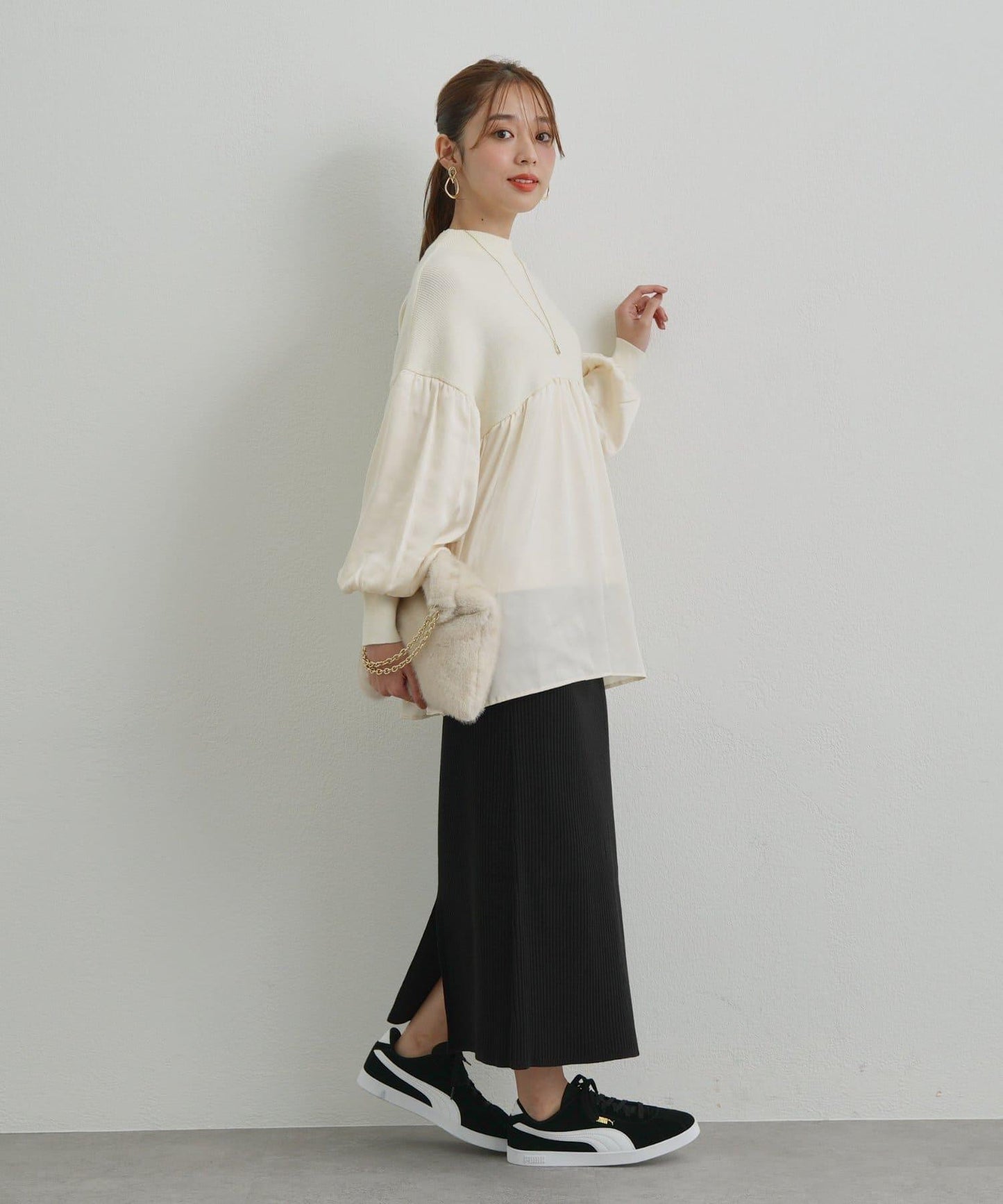 日常百搭中高領針織套頭衫