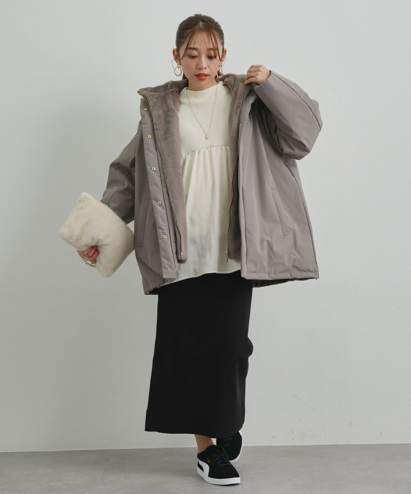 日常百搭中高領針織套頭衫