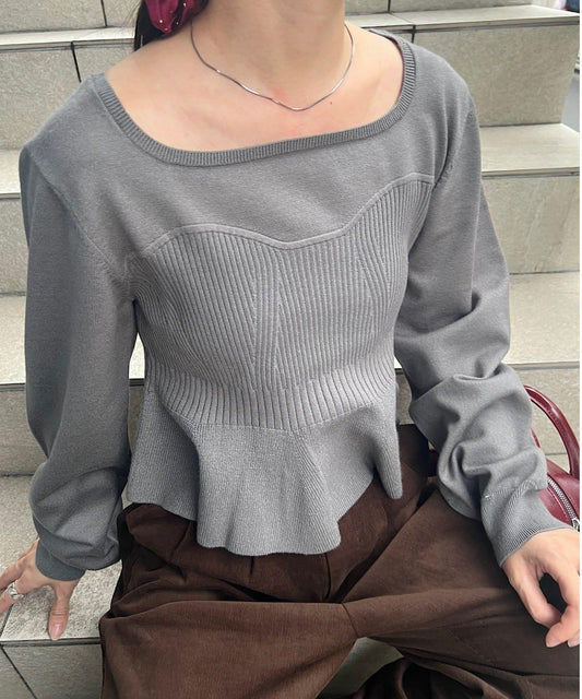 【S.M尺碼可選】吊帶荷葉邊針織衫