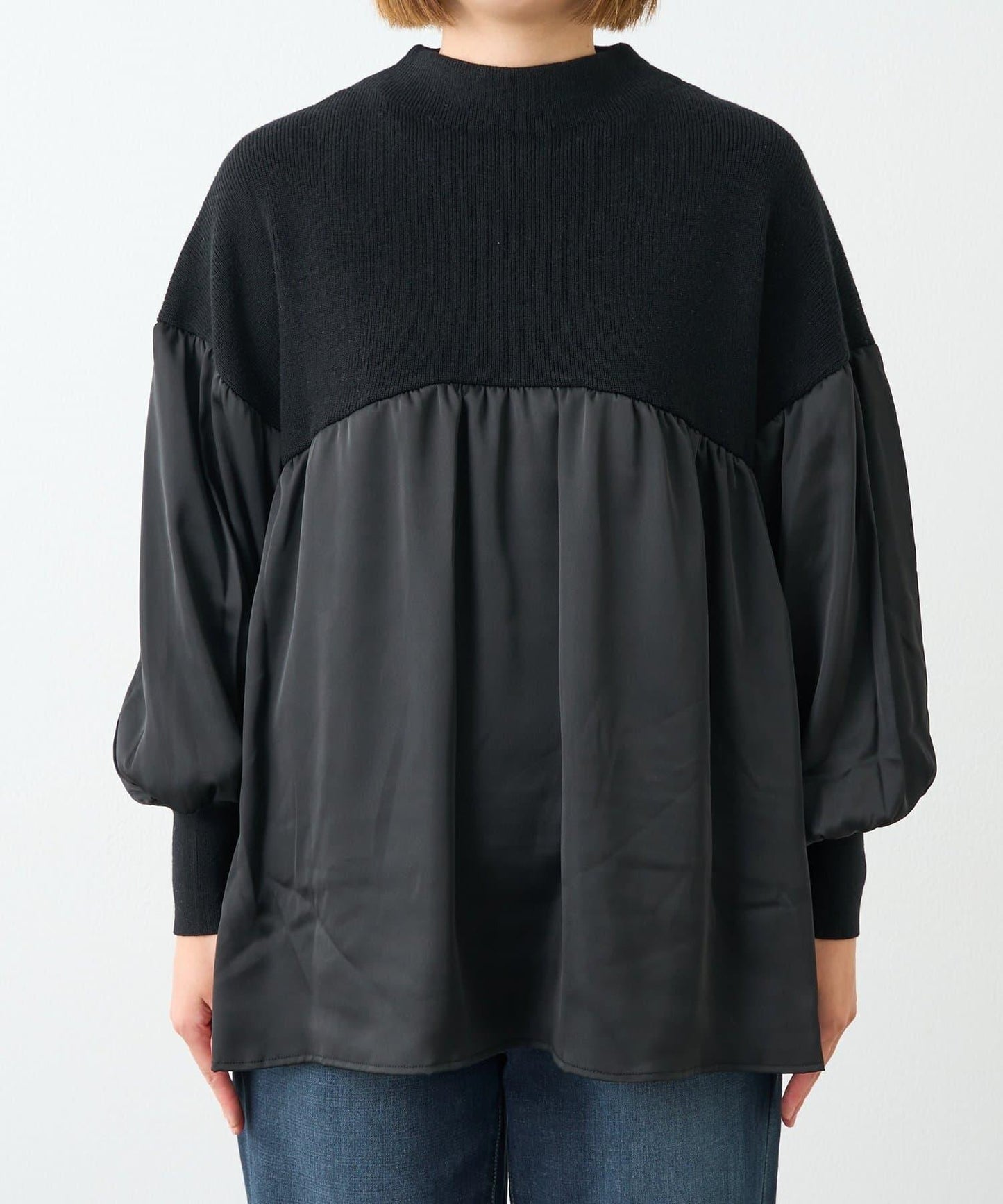 日常百搭中高領針織套頭衫