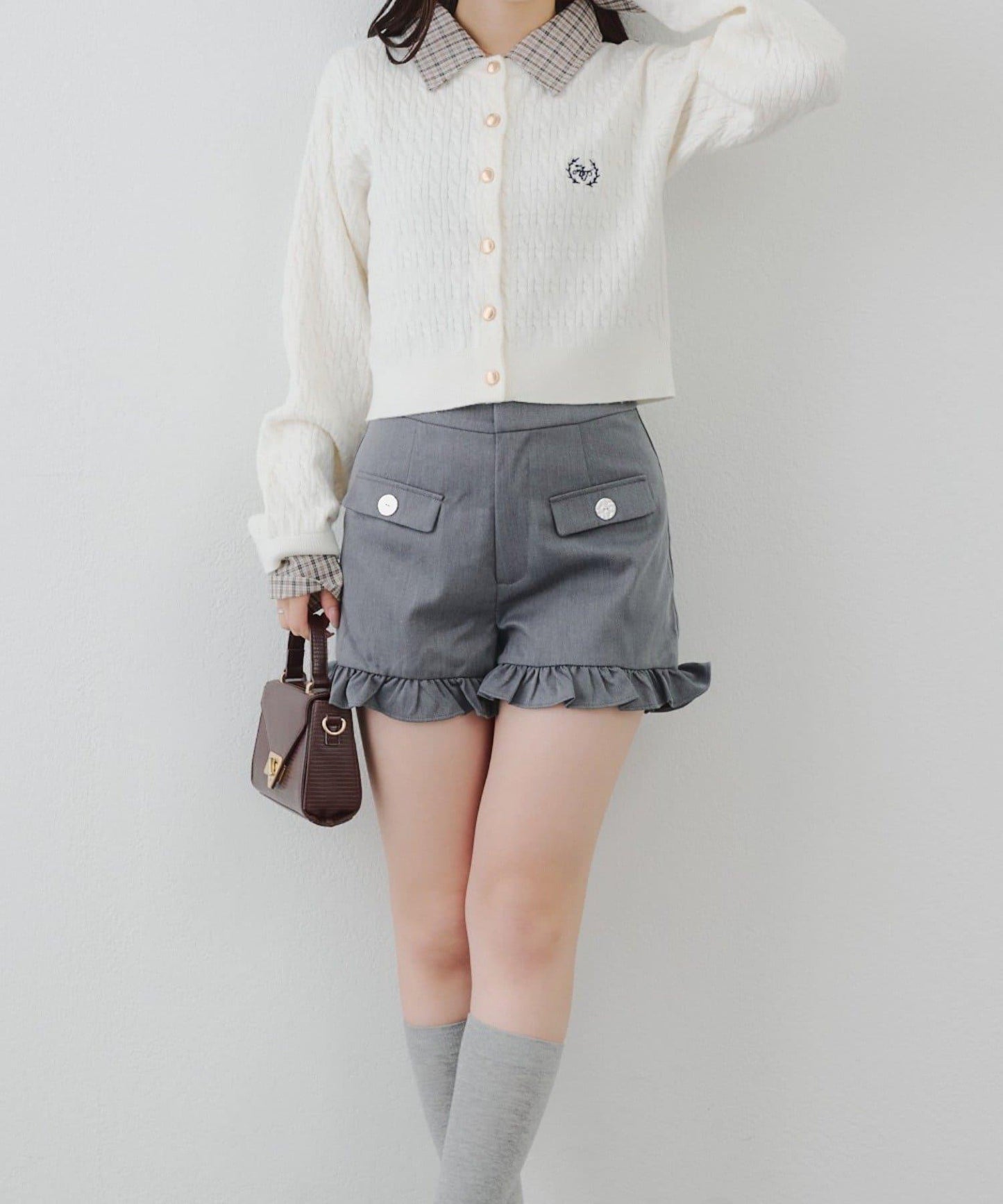 顯瘦無誤!荷葉邊短褲