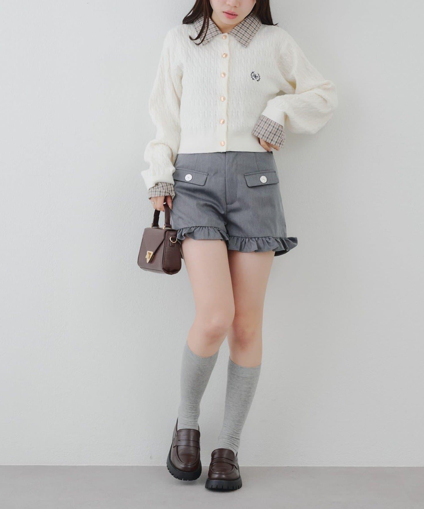 顯瘦無誤!荷葉邊短褲