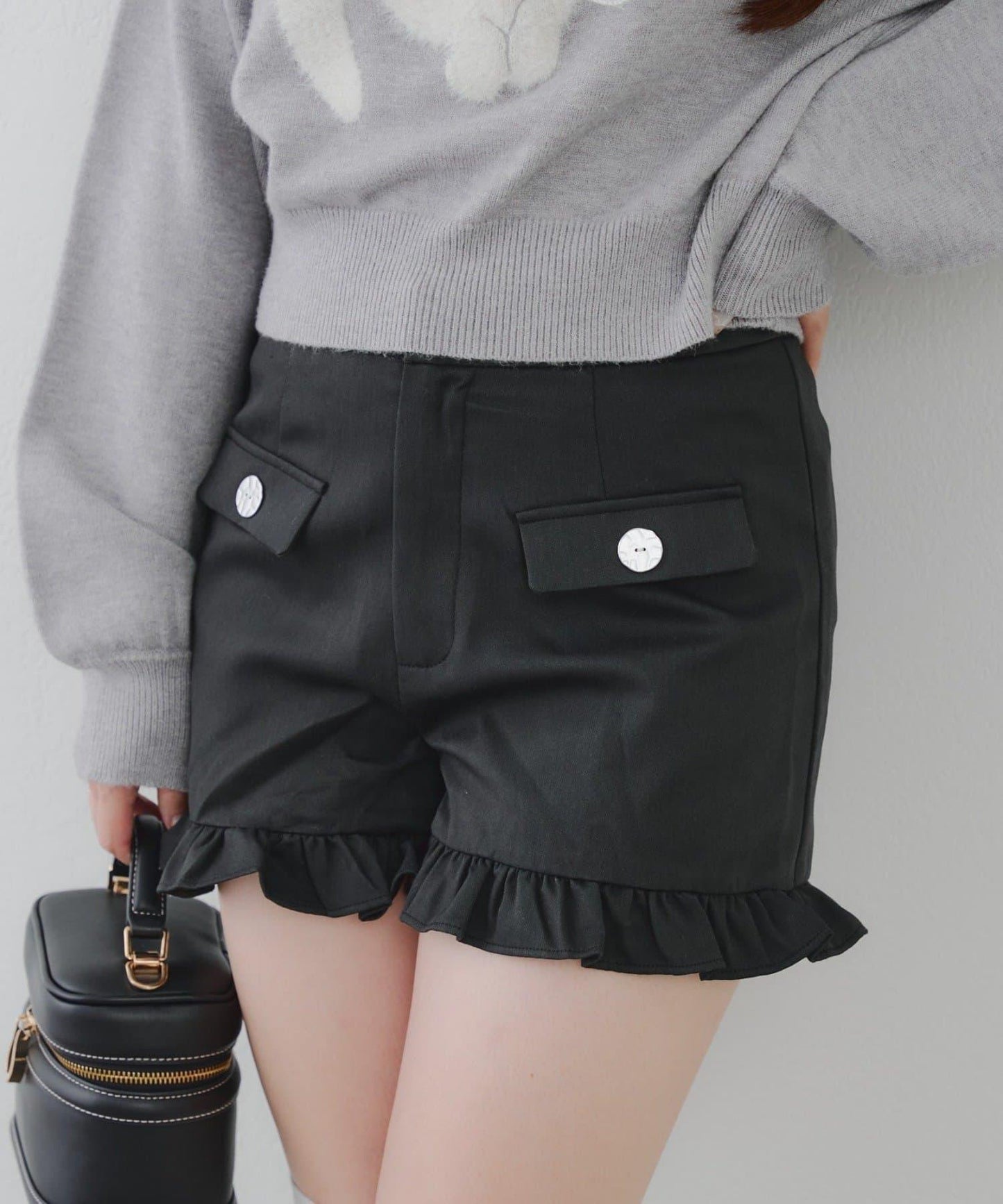 顯瘦無誤!荷葉邊短褲