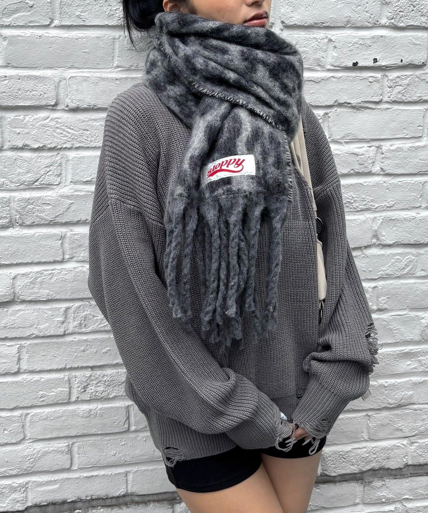 SLOPPY豹紋圍巾