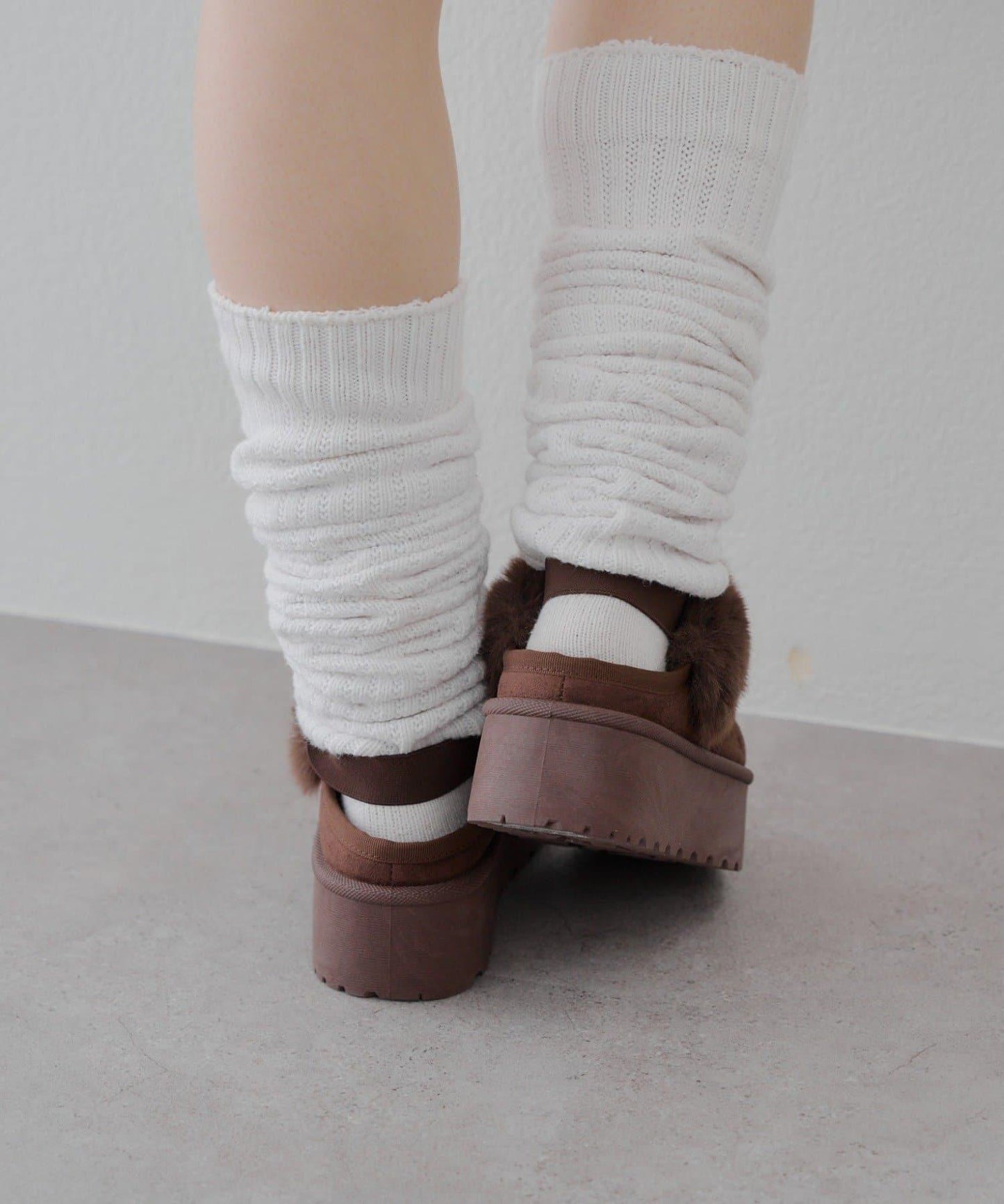 【RMAF】仿麂皮羊羔絨涼拖