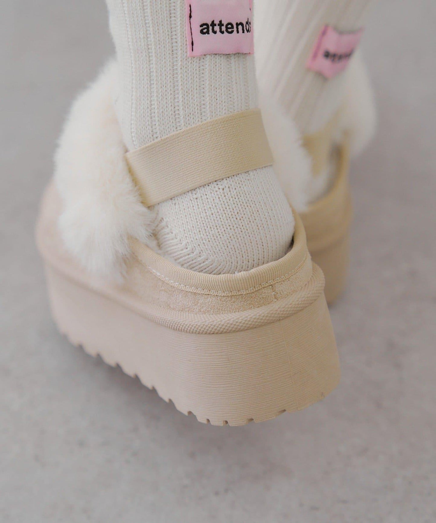 【RMAF】仿麂皮羊羔絨涼拖