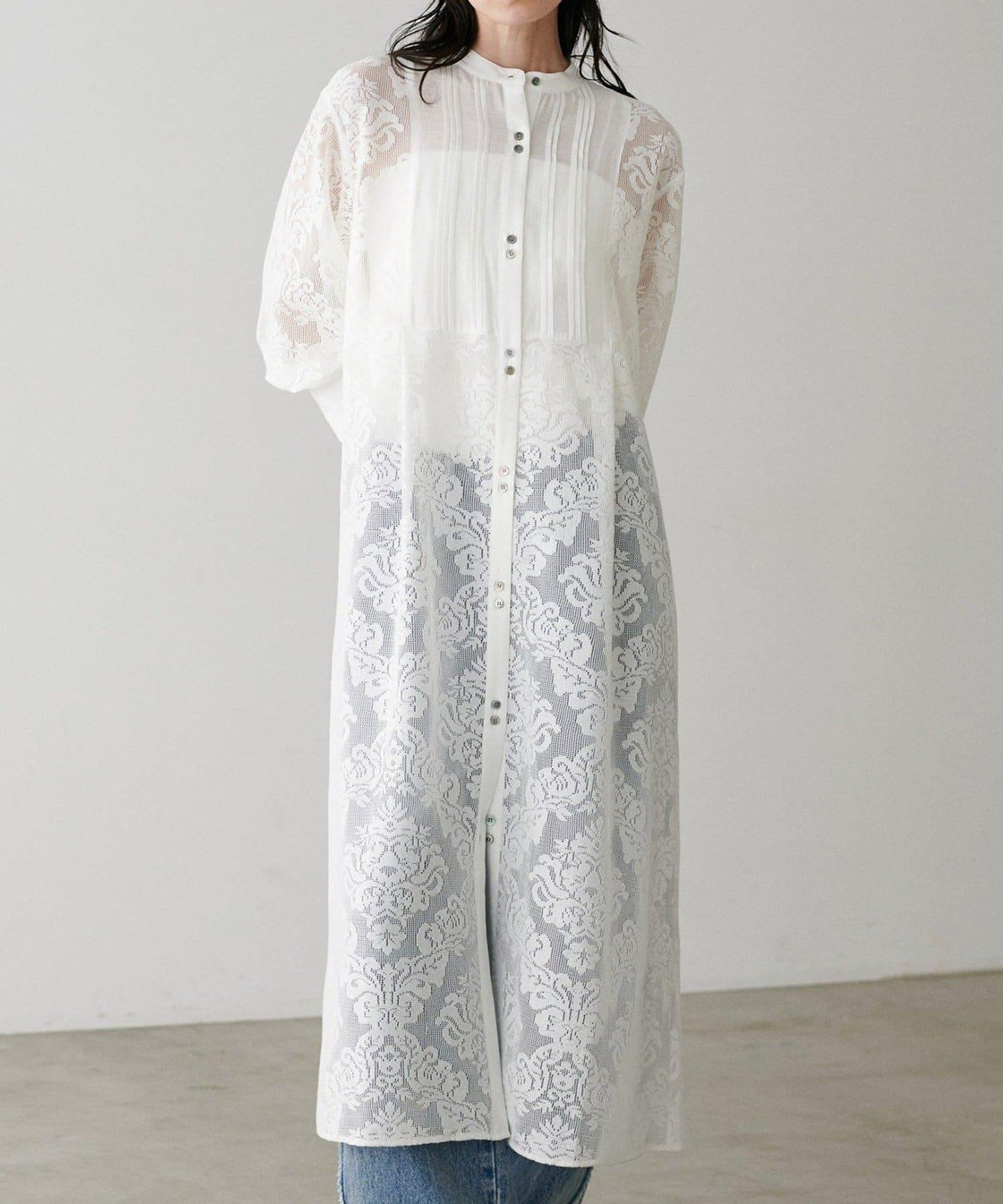 【LARUTA】拼接蕾絲連衣裙