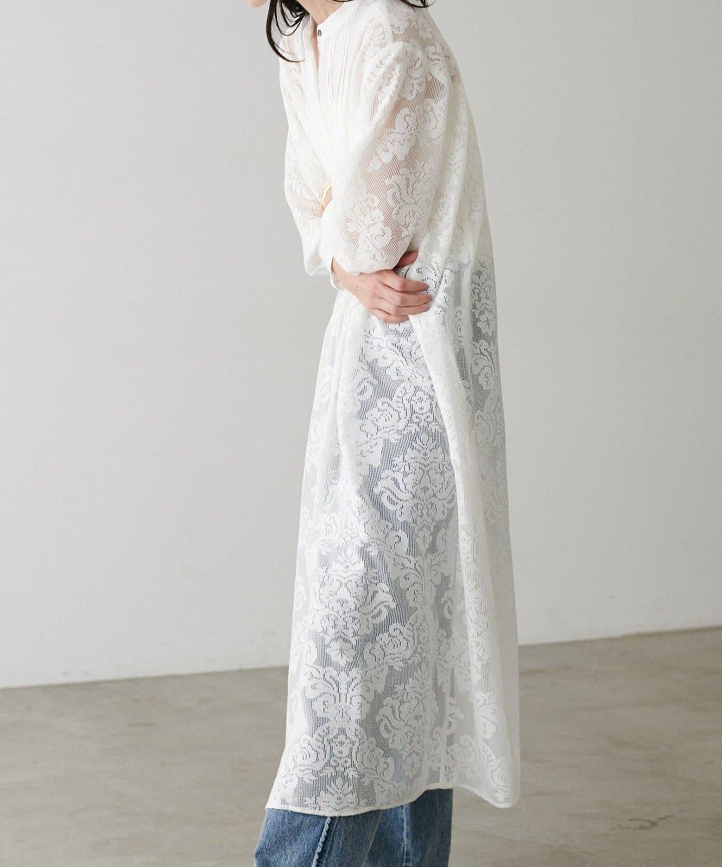 【LARUTA】拼接蕾絲連衣裙