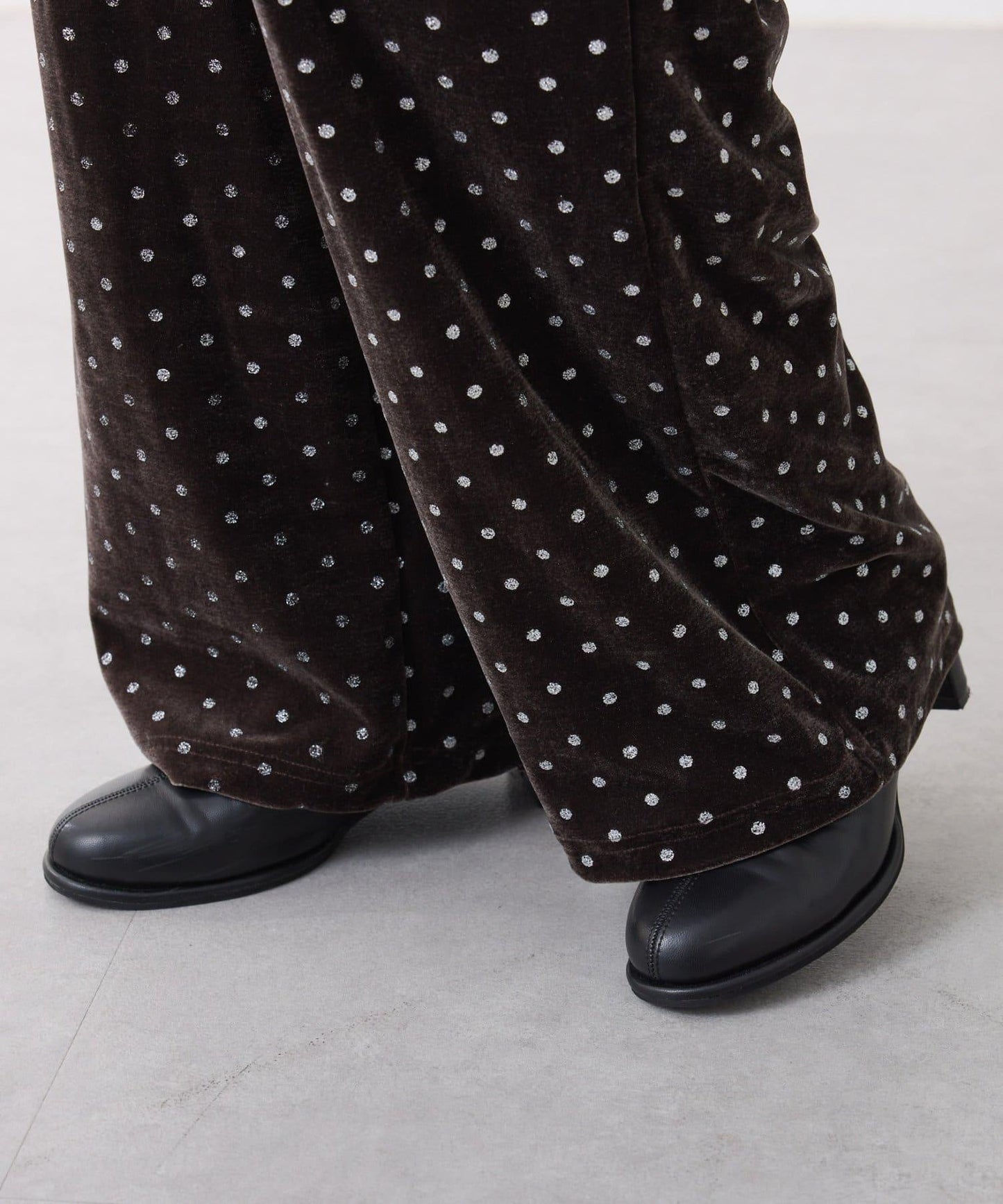 亮片波點天鵝絨吊帶套裝