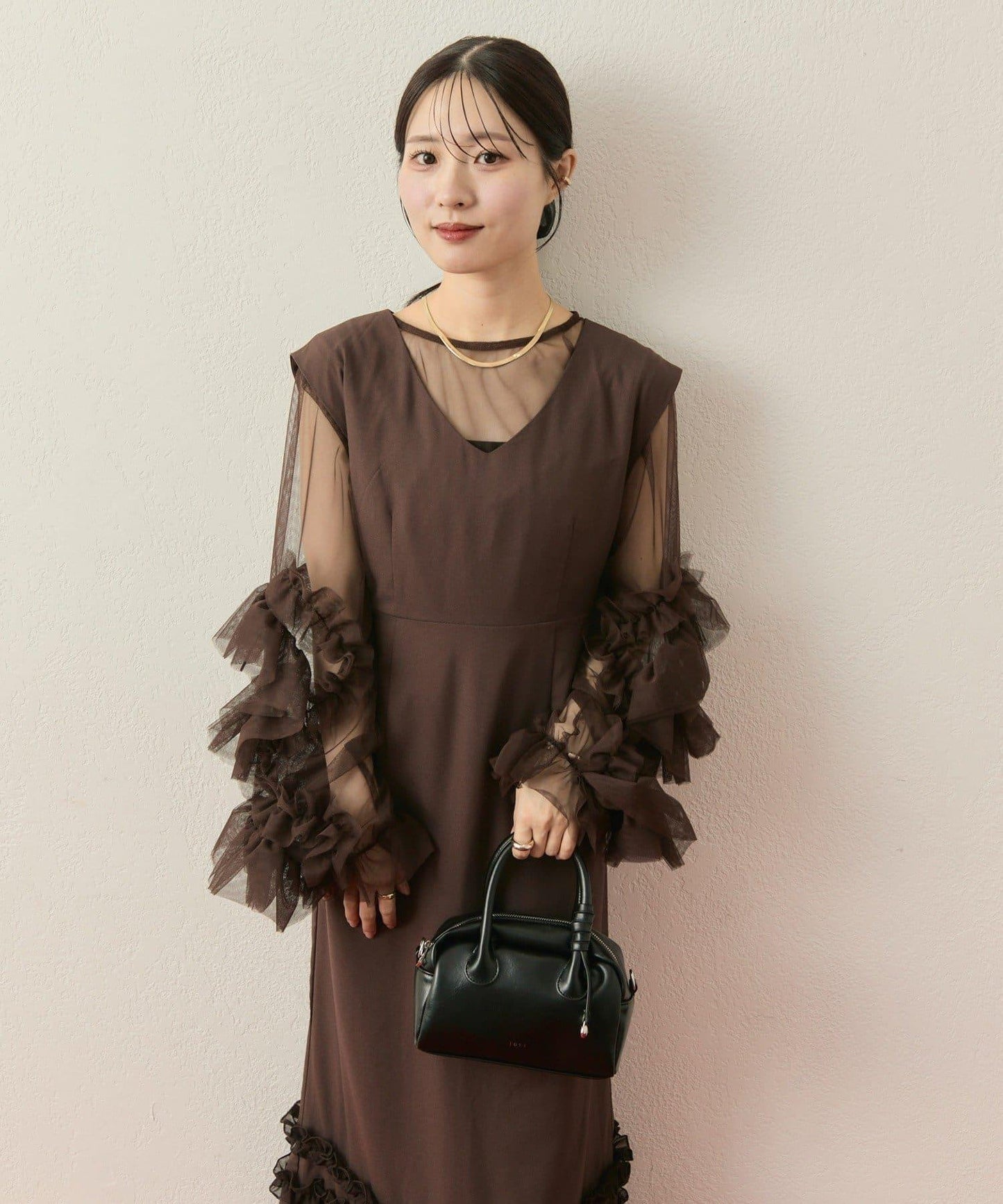 ≪10/20 12:00開始!≫【@____ri__125企劃】層疊荷葉邊連衣裙套裝
