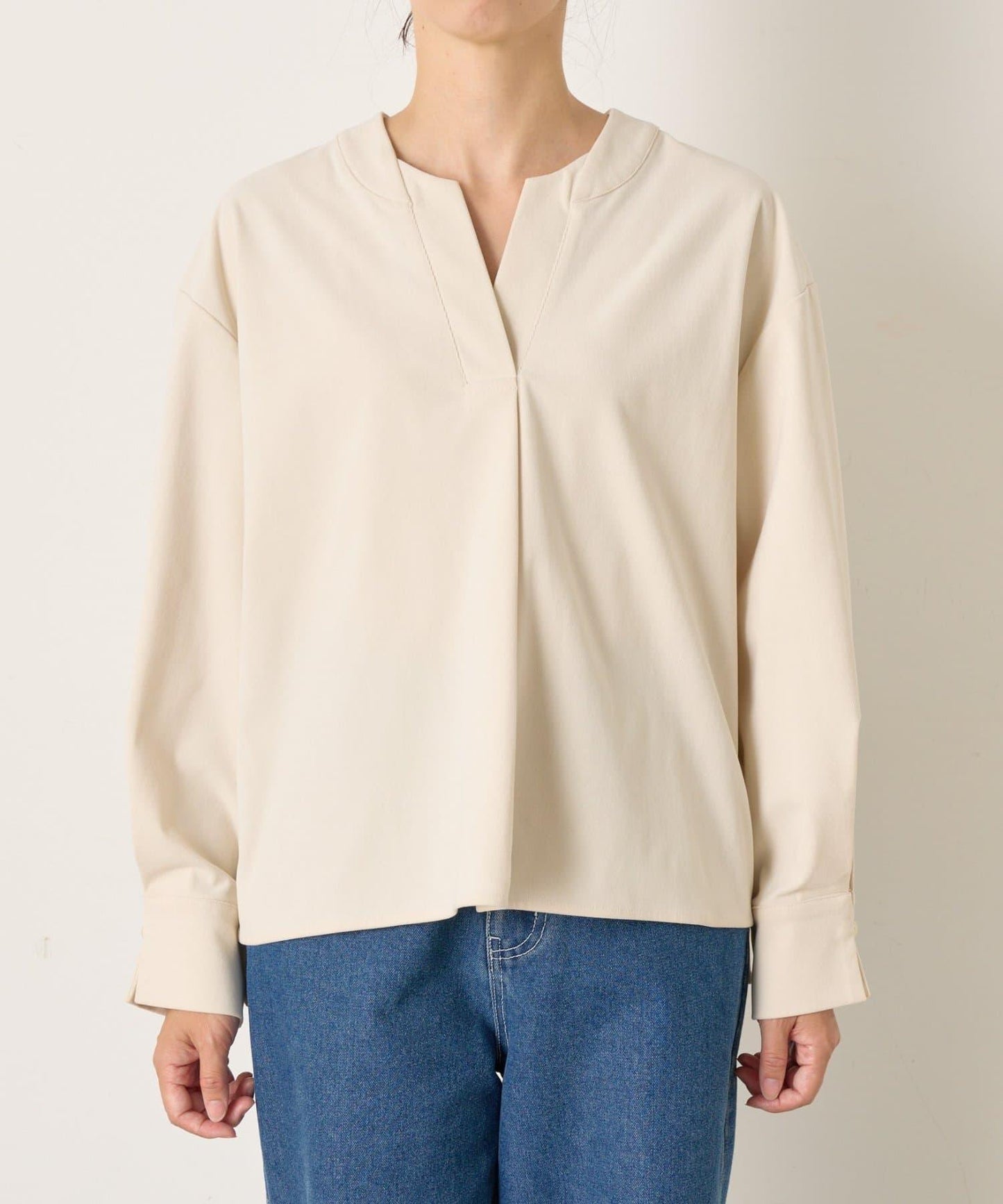 彈力磨毛高領襯衫