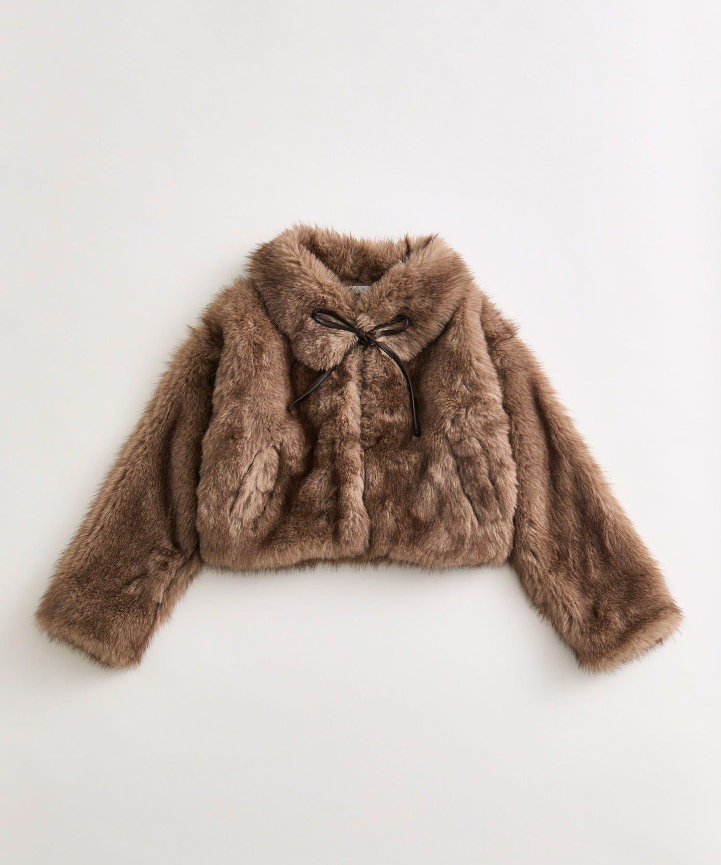 帶蝴蝶結毛絨套頭衫