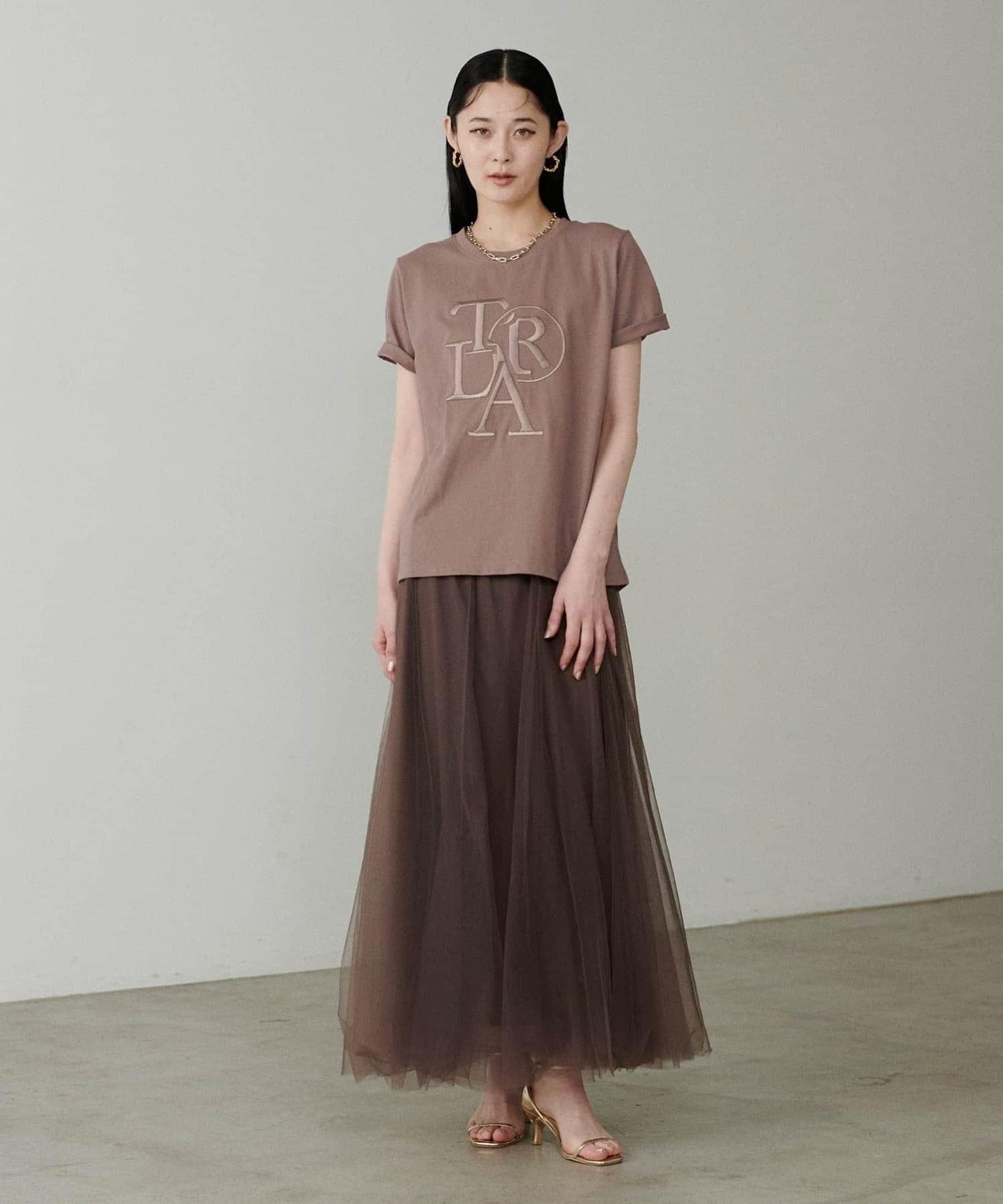 【LARUTA】加厚立體logo刺繡T恤