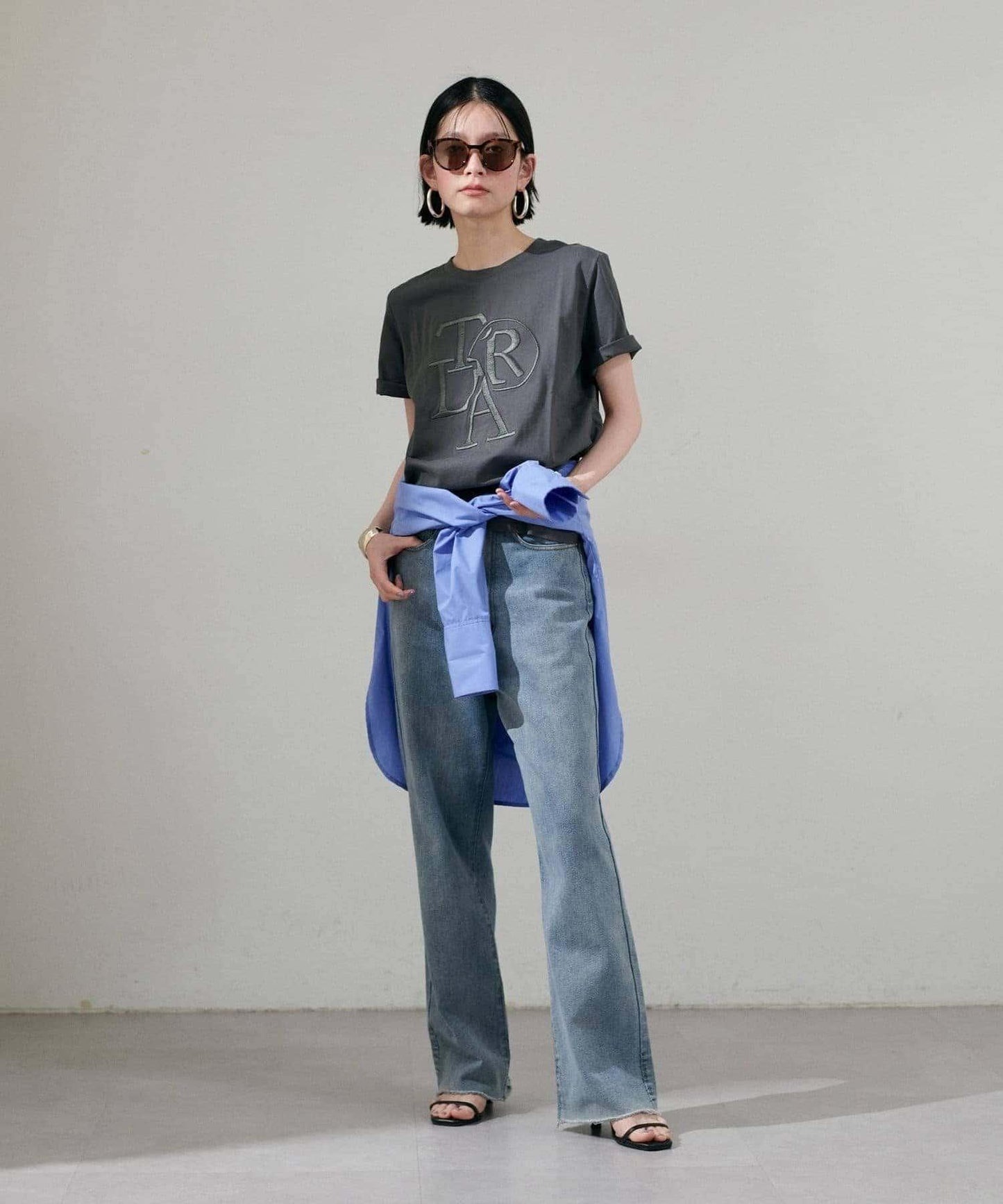 【LARUTA】加厚立體logo刺繡T恤