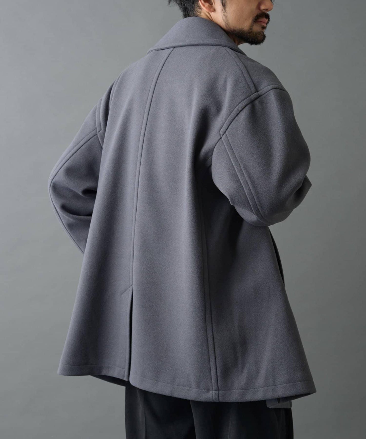 科技羊毛雙面半大衣