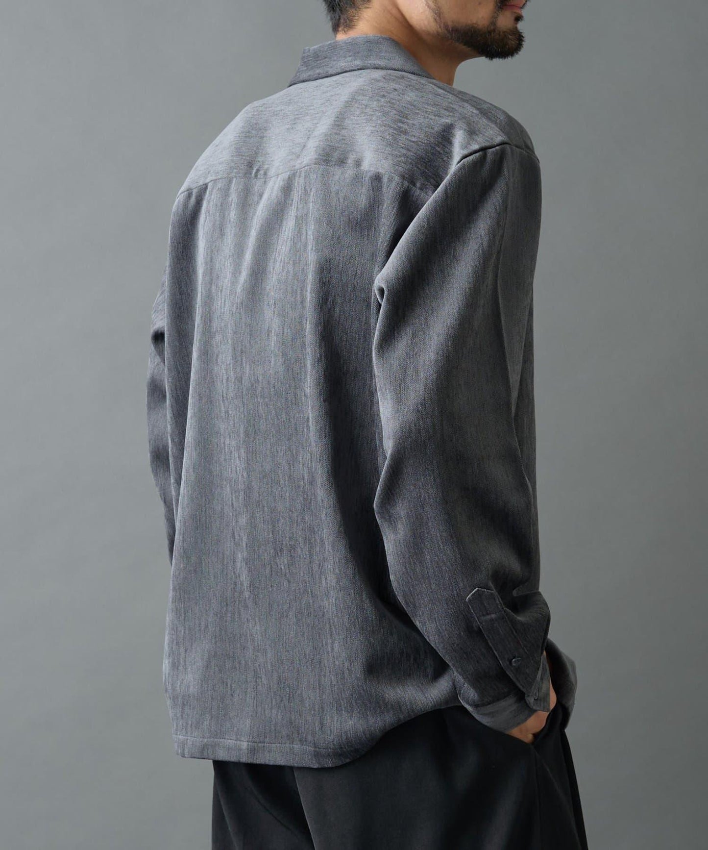 漸變色毛絨襯衫