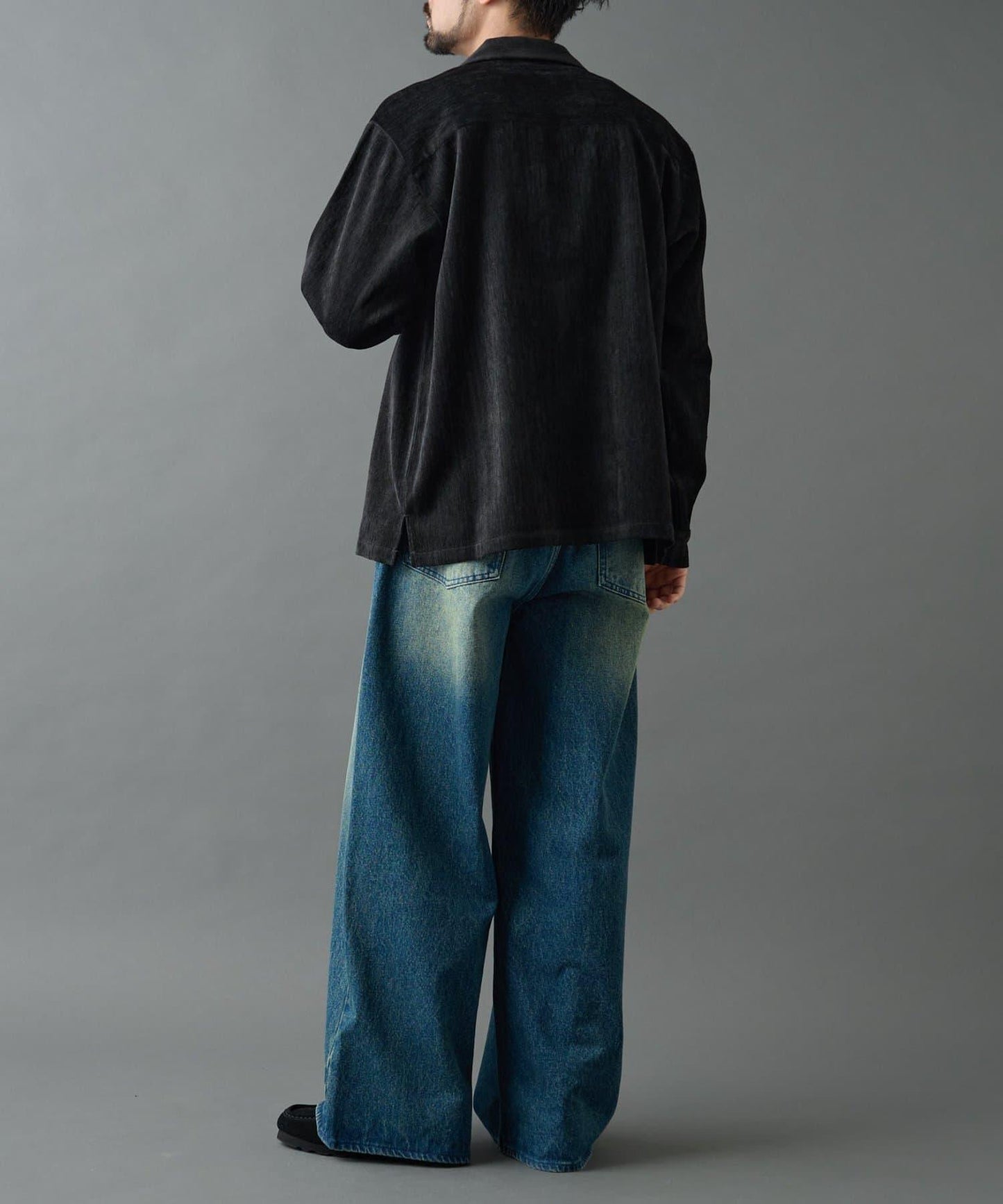 漸變色毛絨襯衫