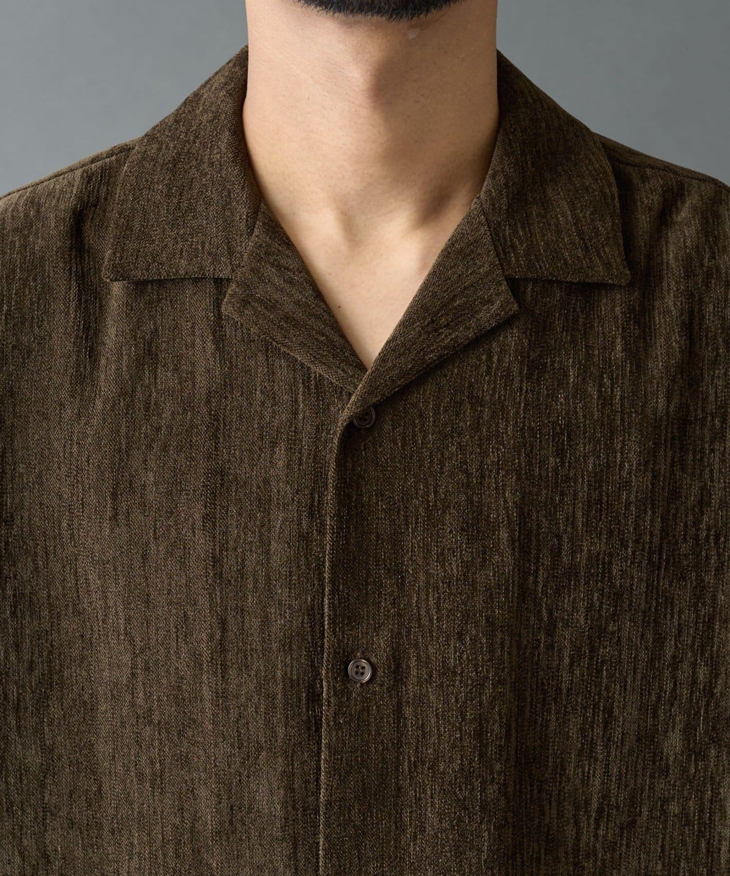 漸變色毛絨襯衫