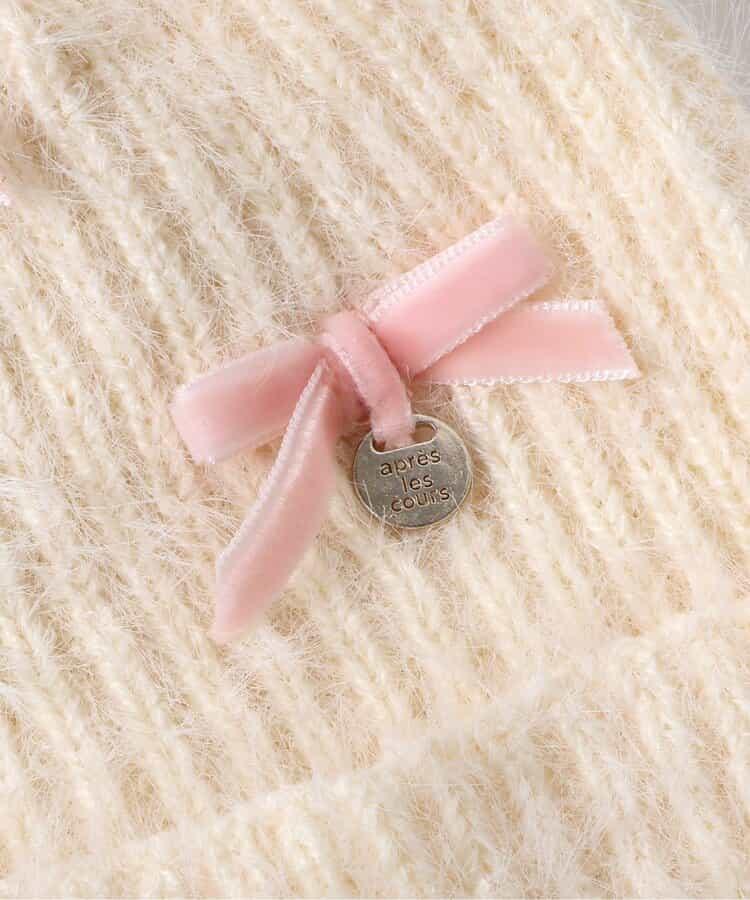 蝴蝶結嬰兒針織帽_可機洗