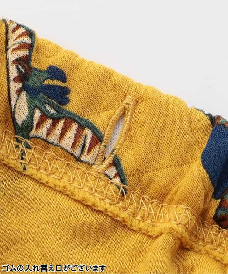 冬季恐龍圖案針織絎縫睡衣