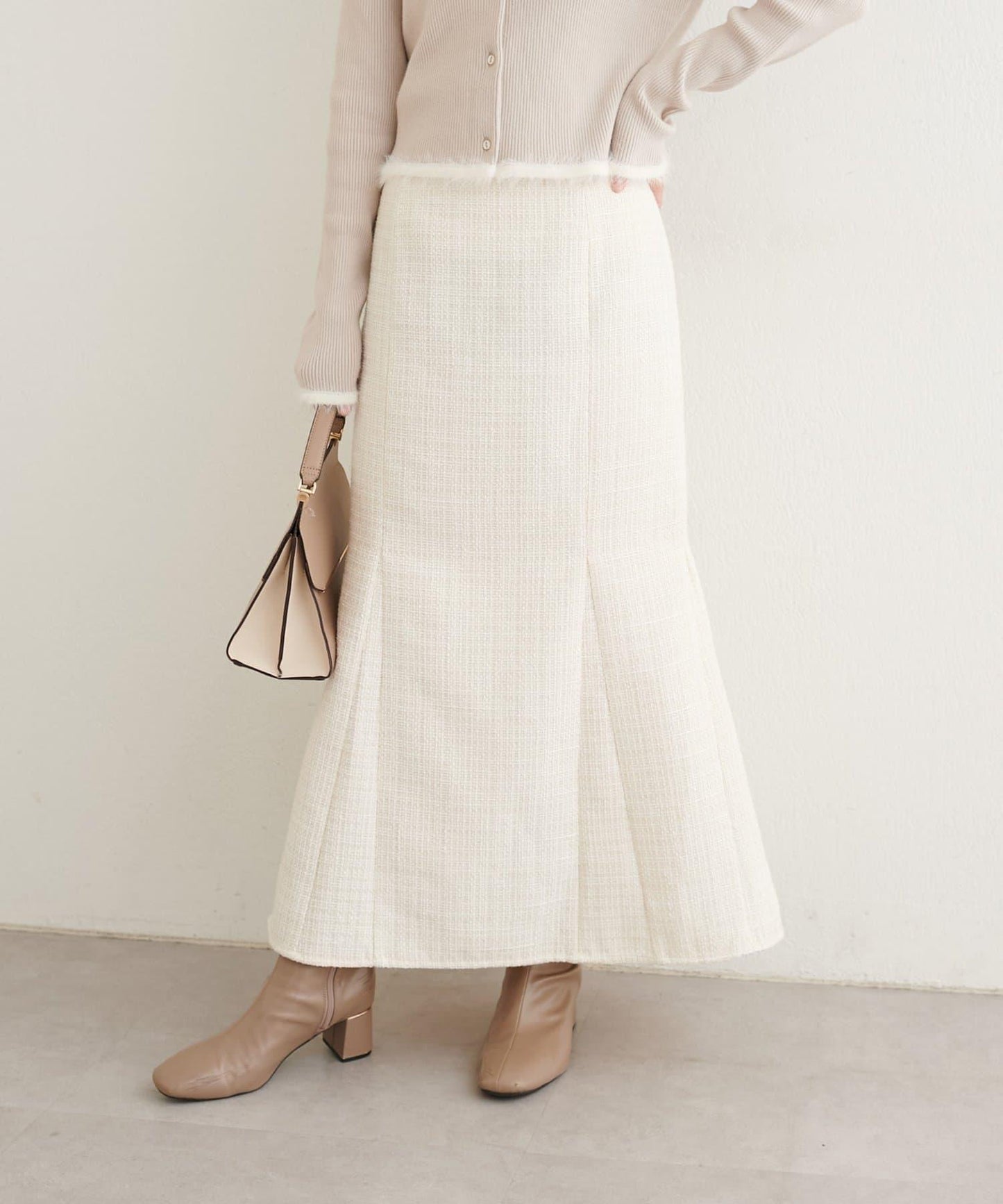 〈airi〉粗花呢美人魚裙