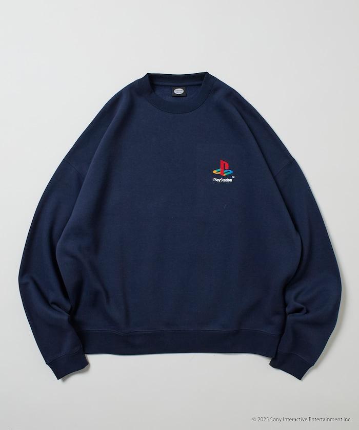 寬鬆版型 背部印花標誌 圓領衛衣 / PlayStation