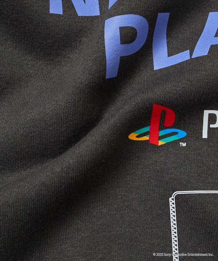 寬鬆版型 背部印花標誌 圓領衛衣 / PlayStation