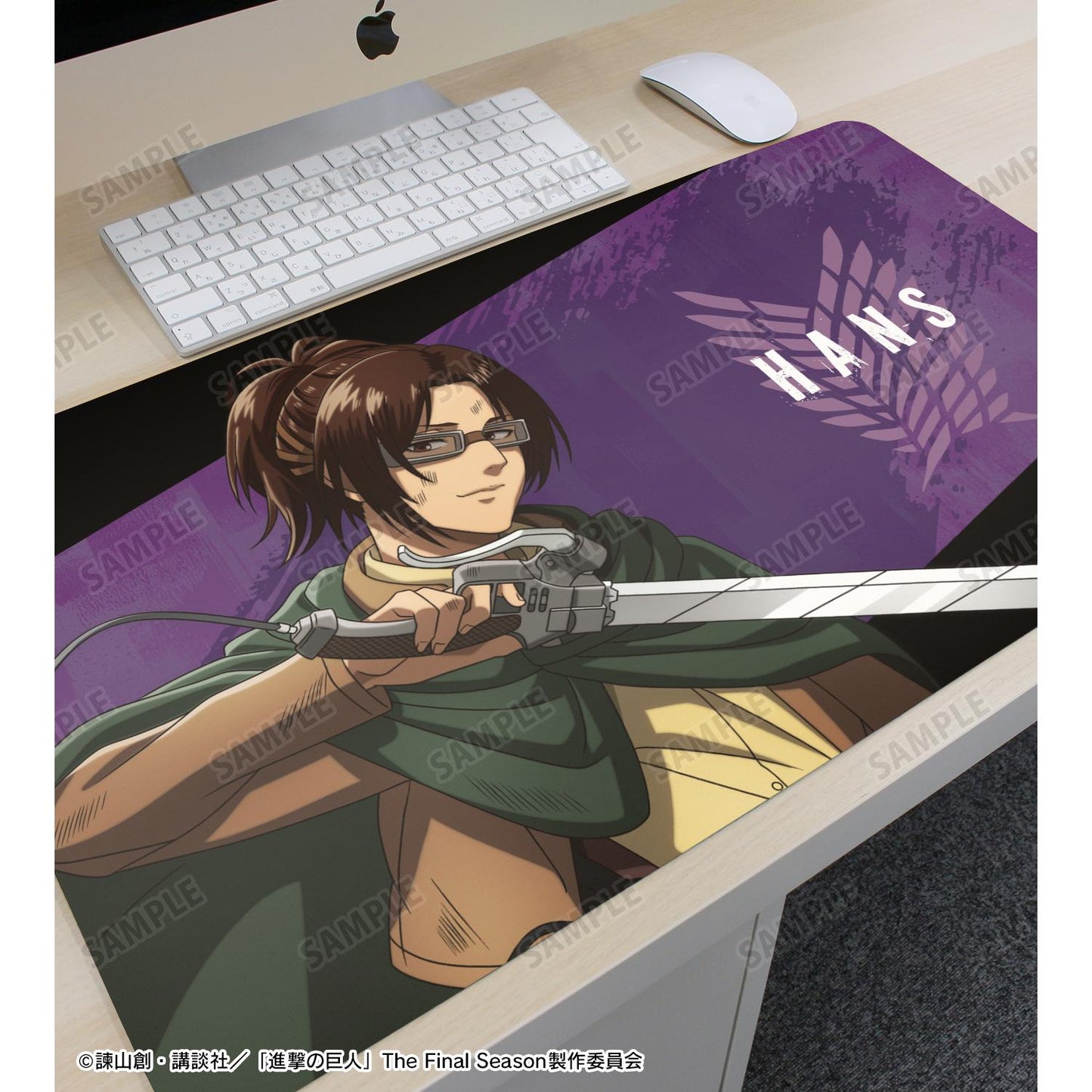 《進擊的巨人》新繪製 漢吉 戰鬥之後ver. 多功能桌墊