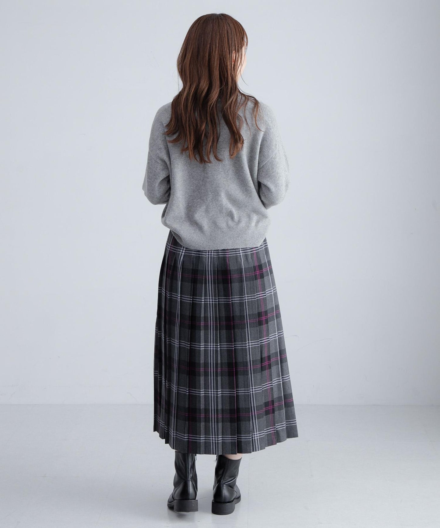 【特別】GLEN FYNE×Sonny Label 格紋拼接裙