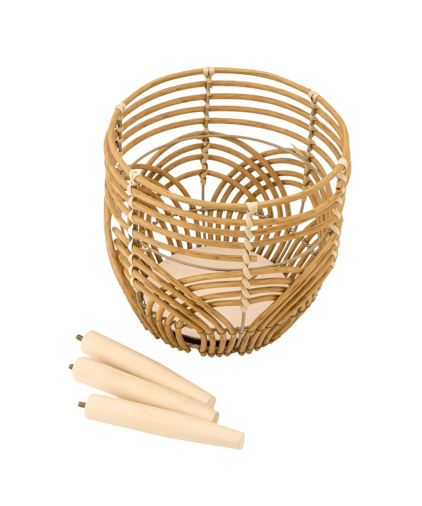 《WEB限定商品》脚付きPPラタンポットスタンド:L