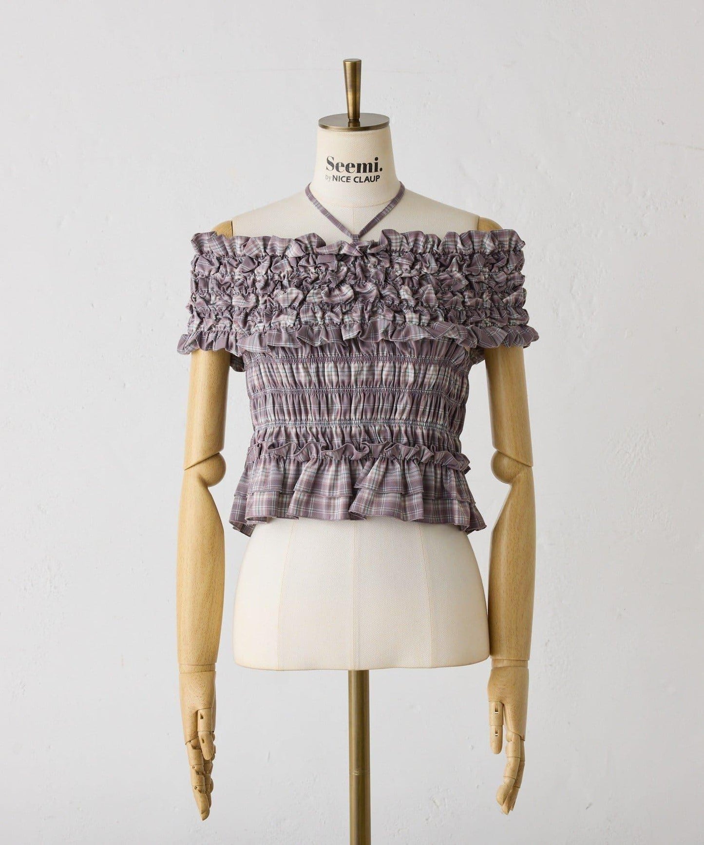 Seemi褶皺吊帶背心