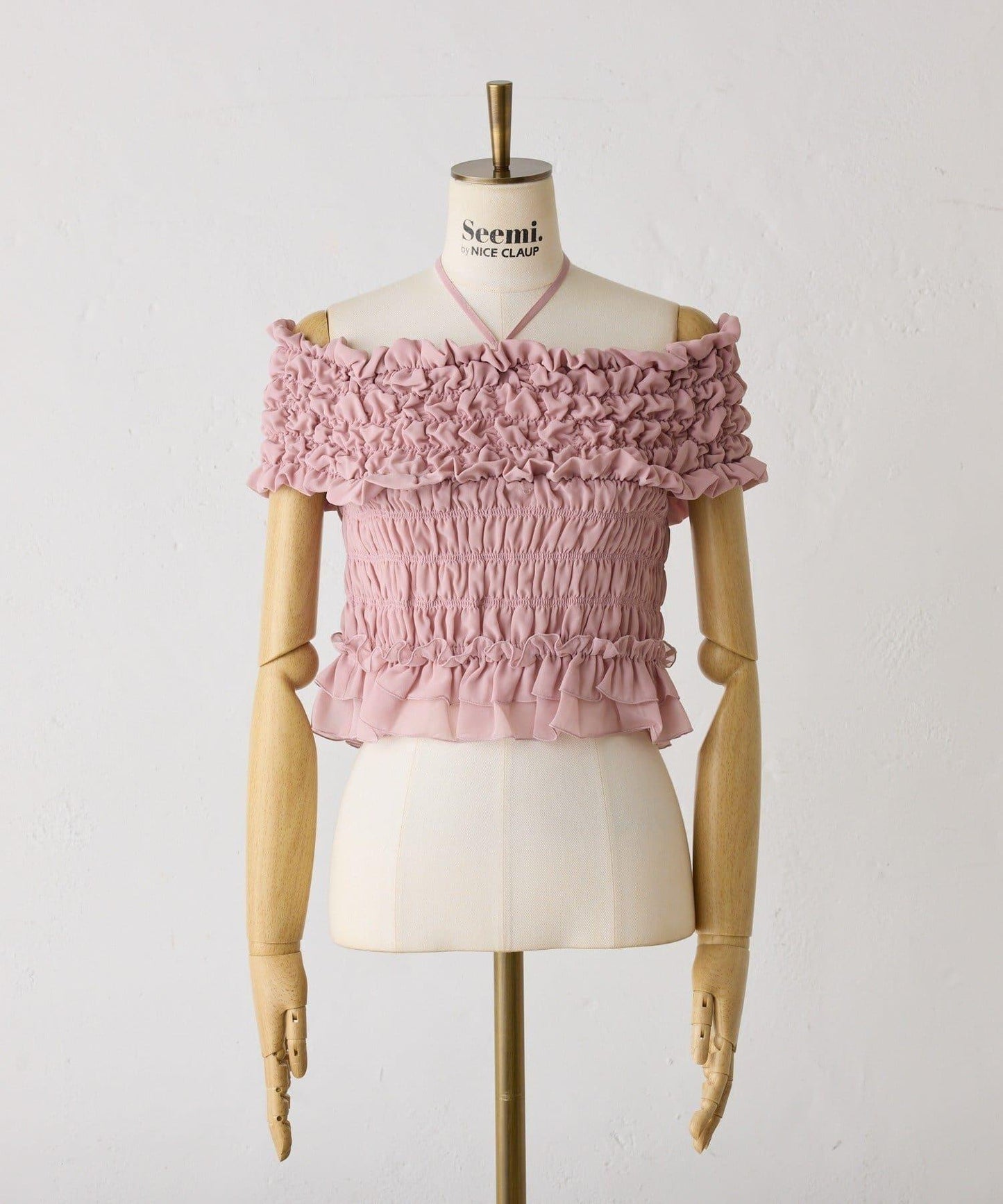 Seemi褶皺吊帶背心