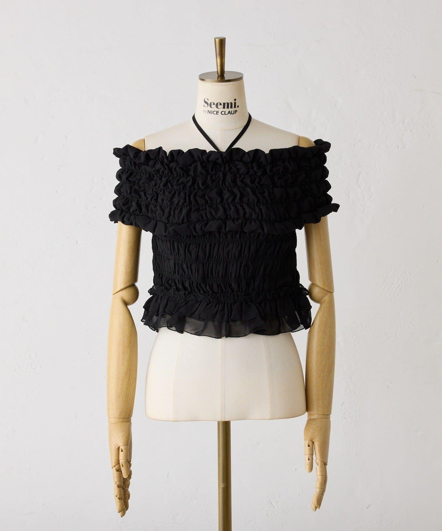 Seemi褶皺吊帶背心