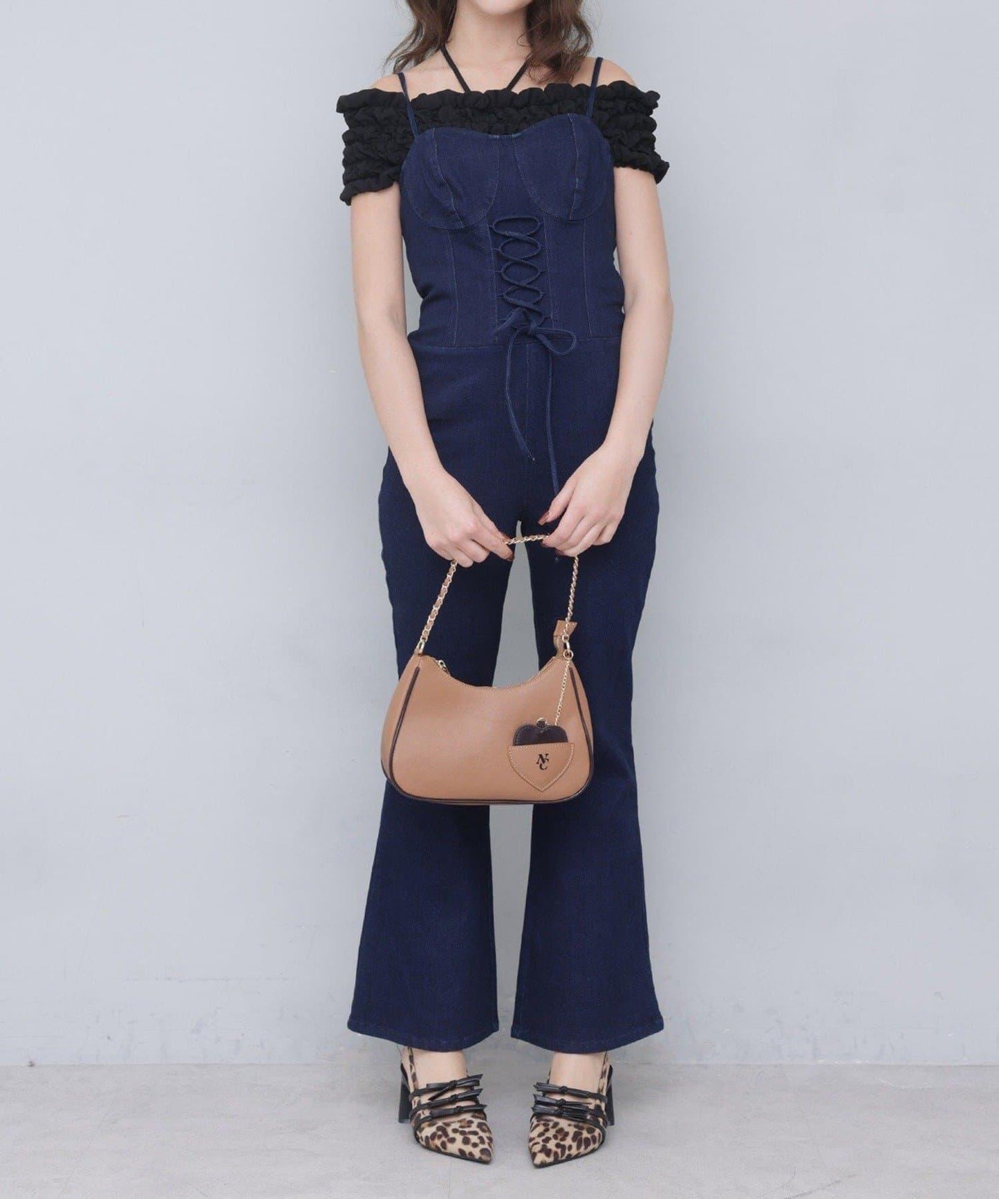 Seemi褶皺吊帶背心