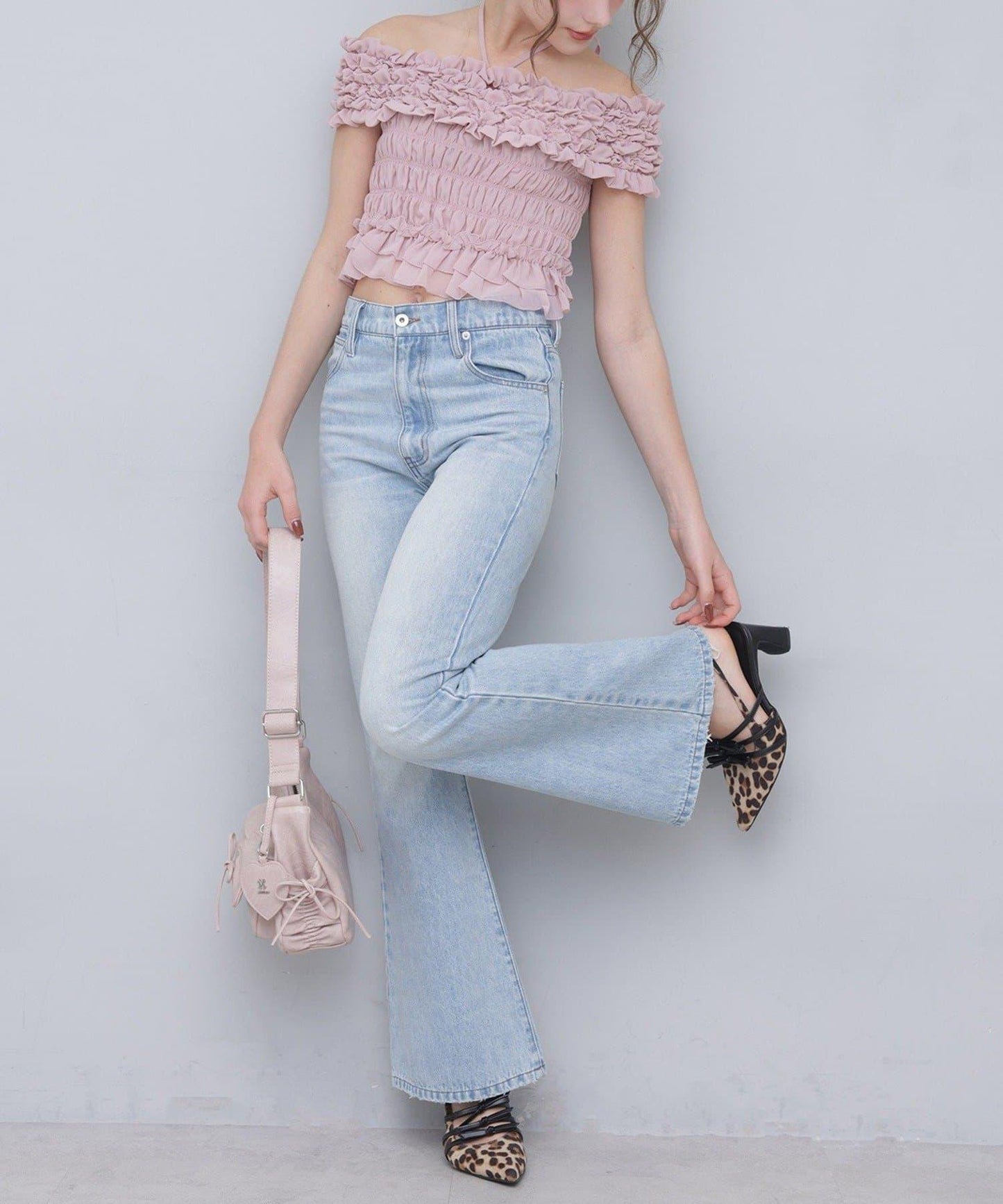 Seemi褶皺吊帶背心