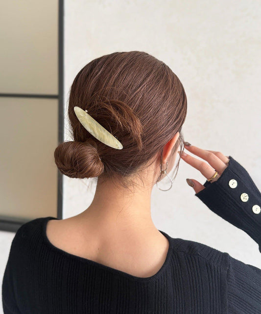 細長橢圓形髮夾